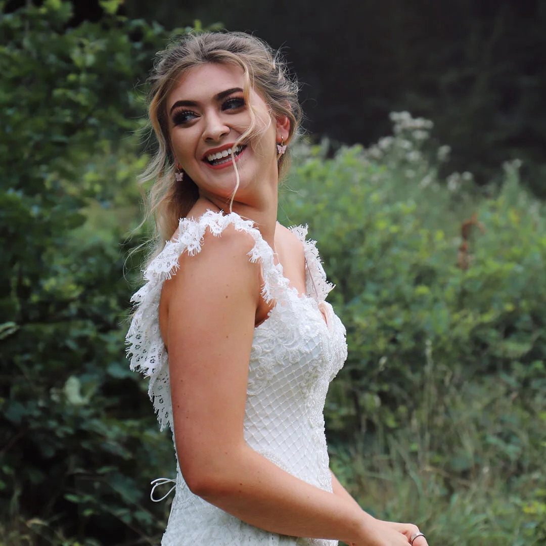 Model: Lucie Withers
Photographer: Rachel Barron Photography 
Wedding Dress: Unique Bride London 
Hair and Makeup Artist: Paige Marie Bridal