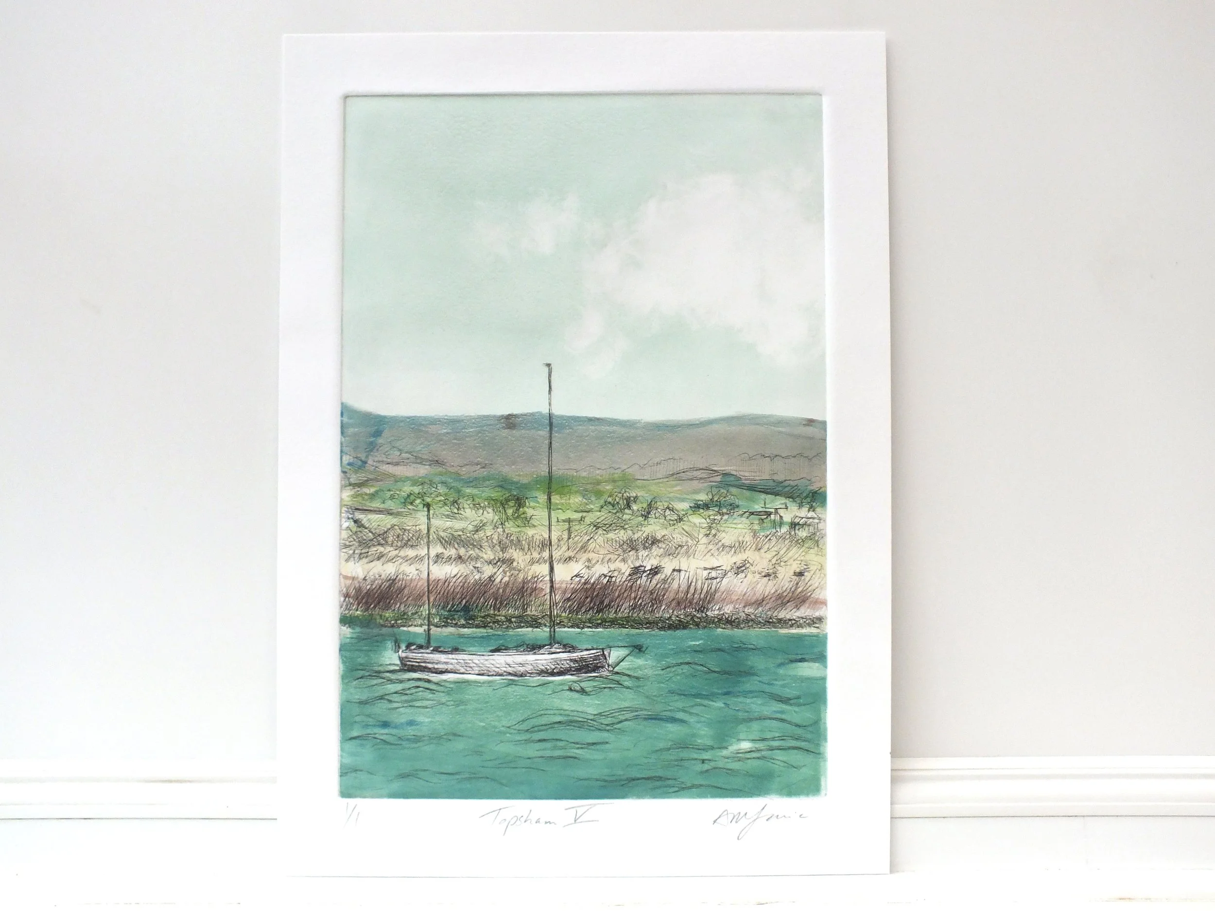 painting and pictures of boats in topsham