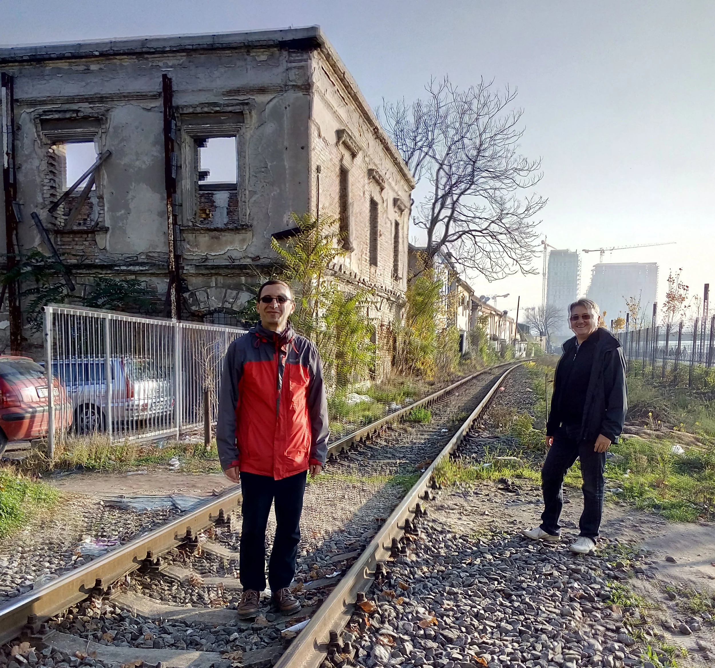Dragan on the railway line!