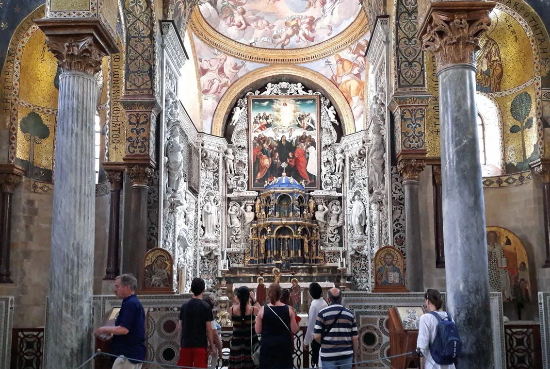 Church of Santa Maria dell'Ammiraglio, a marriage of Norman & Byzantine styles
