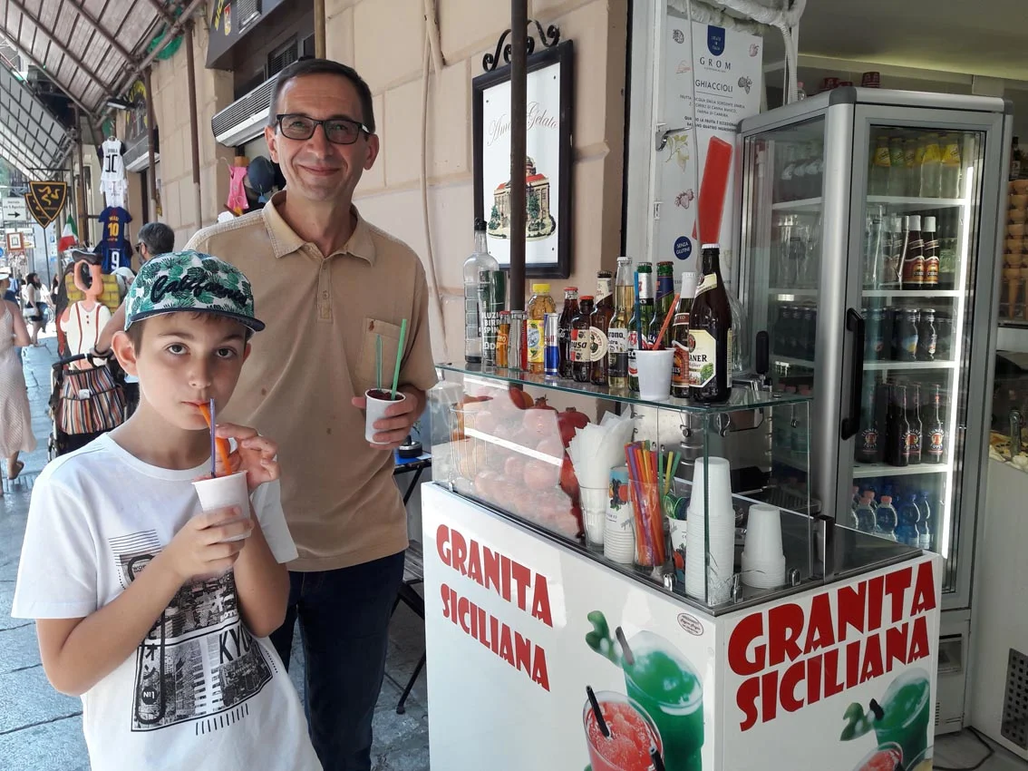 Granita, a Sicilian iced dessert