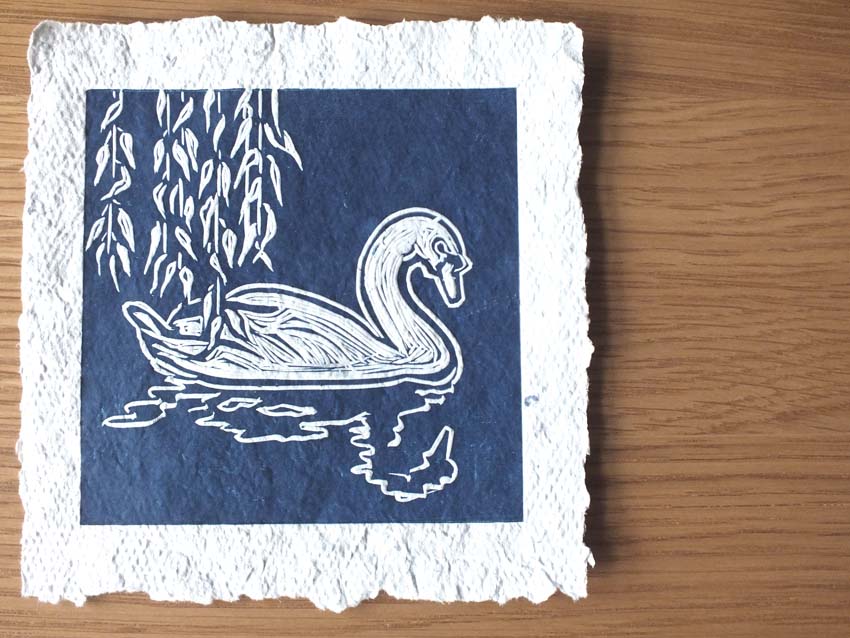 Swan handmade paper complete 2.jpg