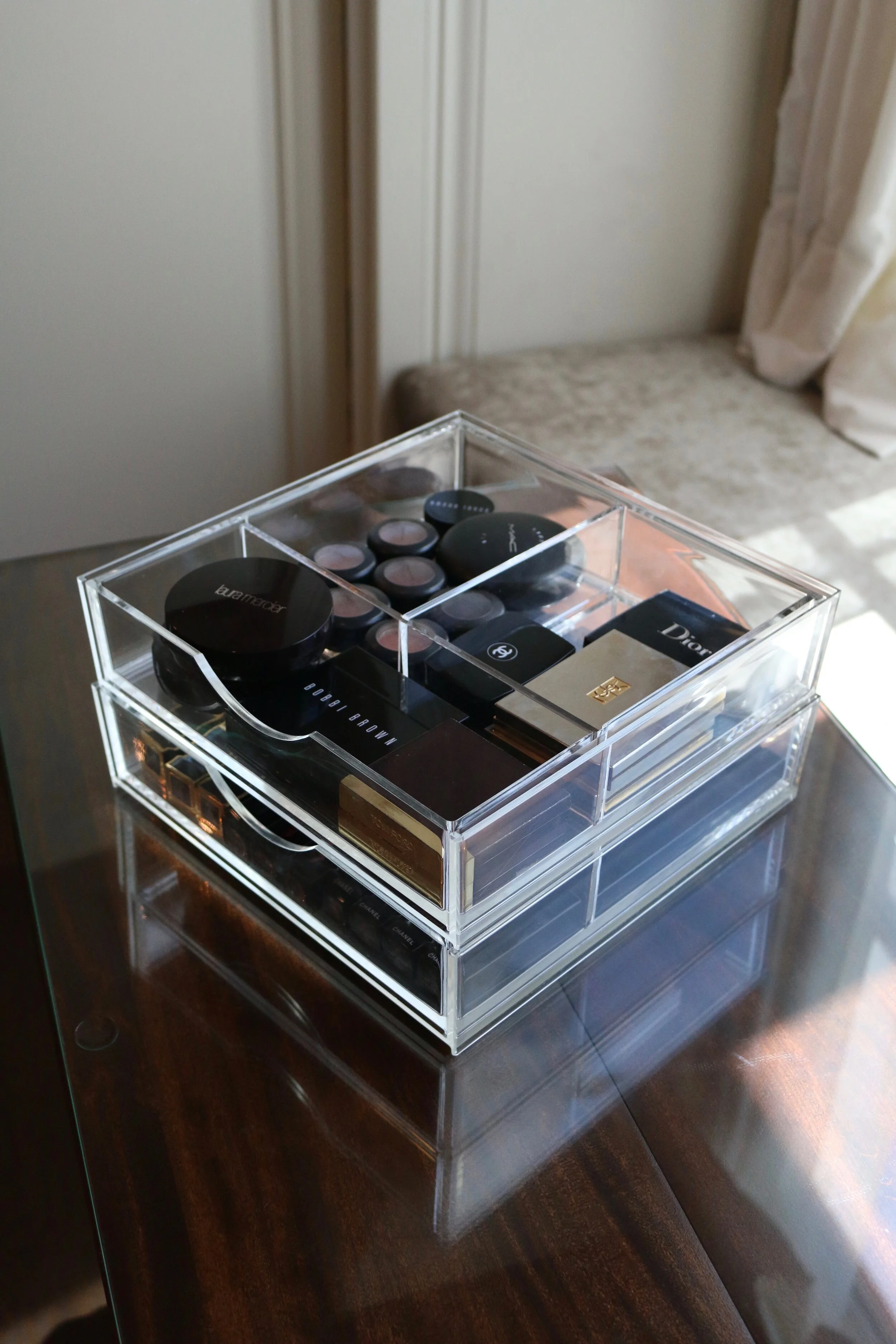 BOXY GIRL® DOUBLE STACK ACRYLIC MAKEUP ORGANIZER
