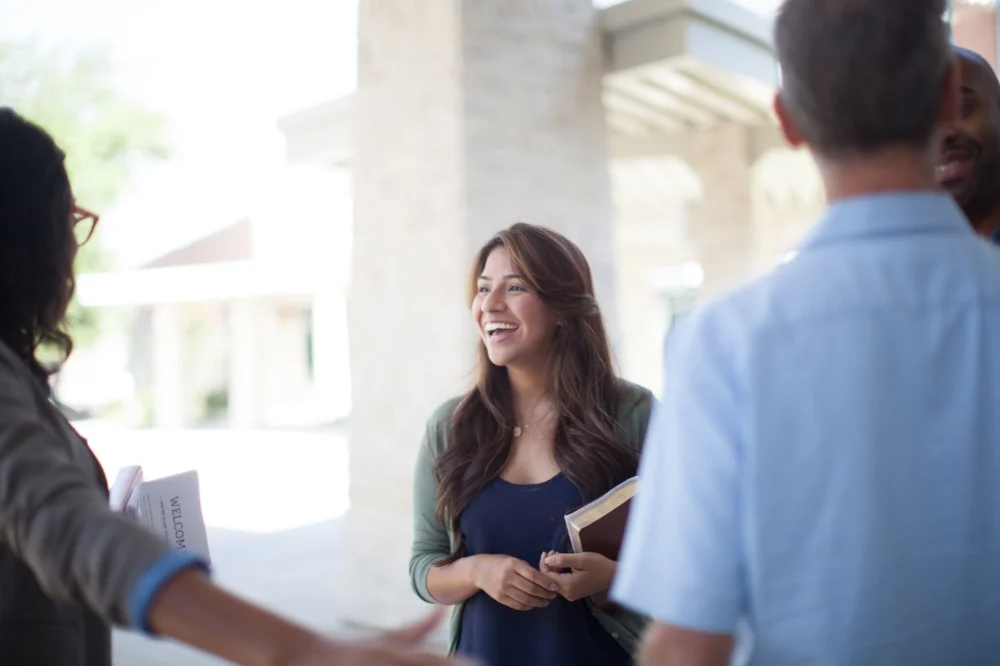 church greeter outside.jpg