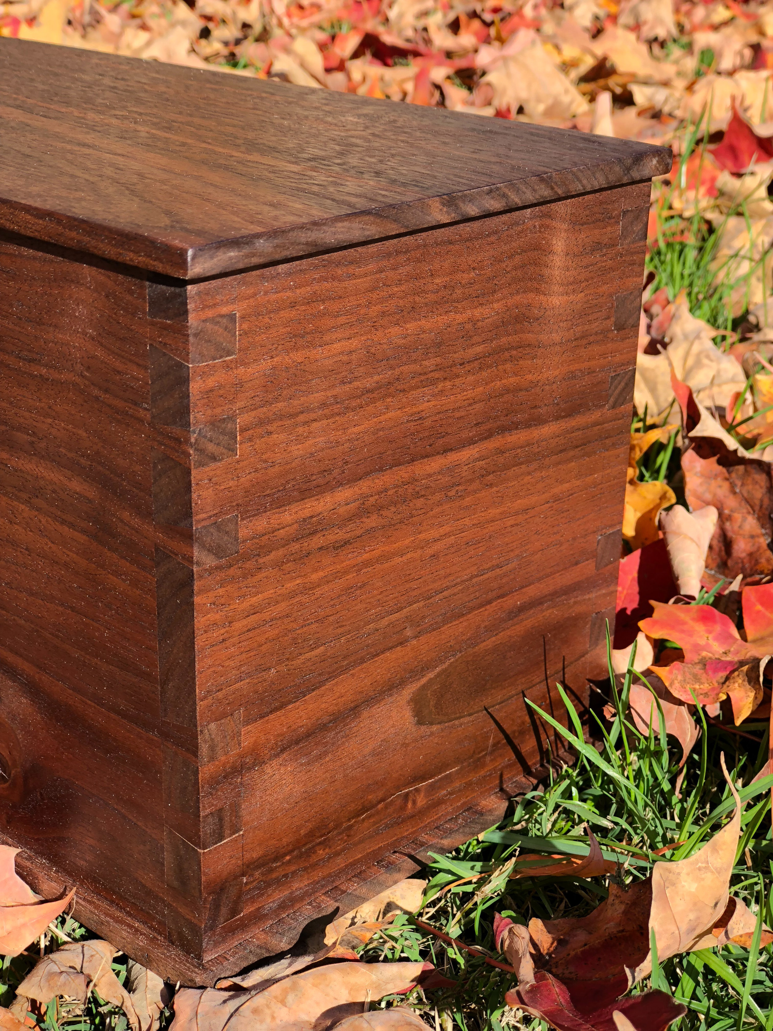 Wooden Cremation Urn. handmade wooden box. sallie plumley studio. richmond virginia