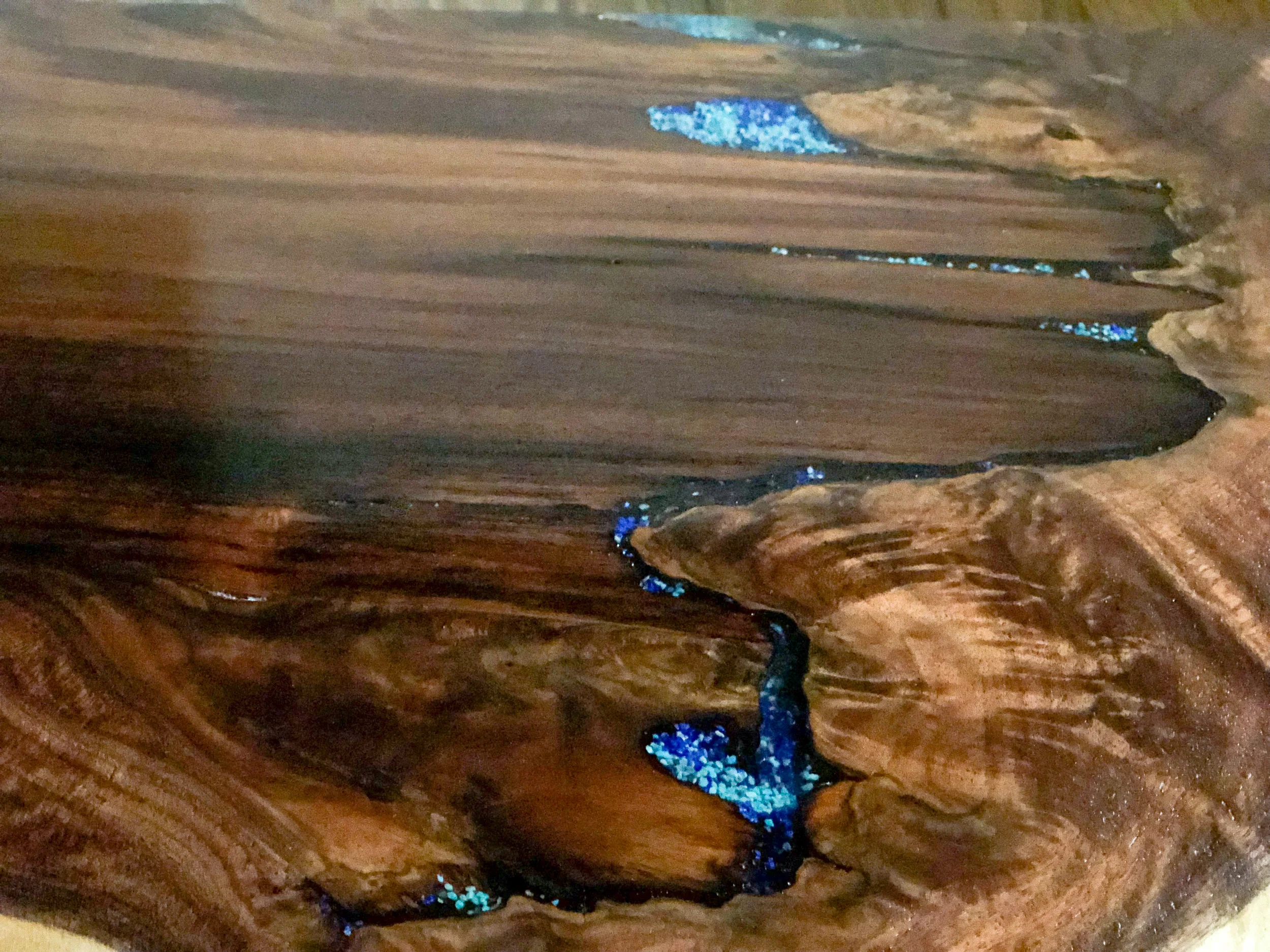 Custom Live Edge Walnut Side Table Sallie Plumley Studio Richmond Virginia Sally Plumley