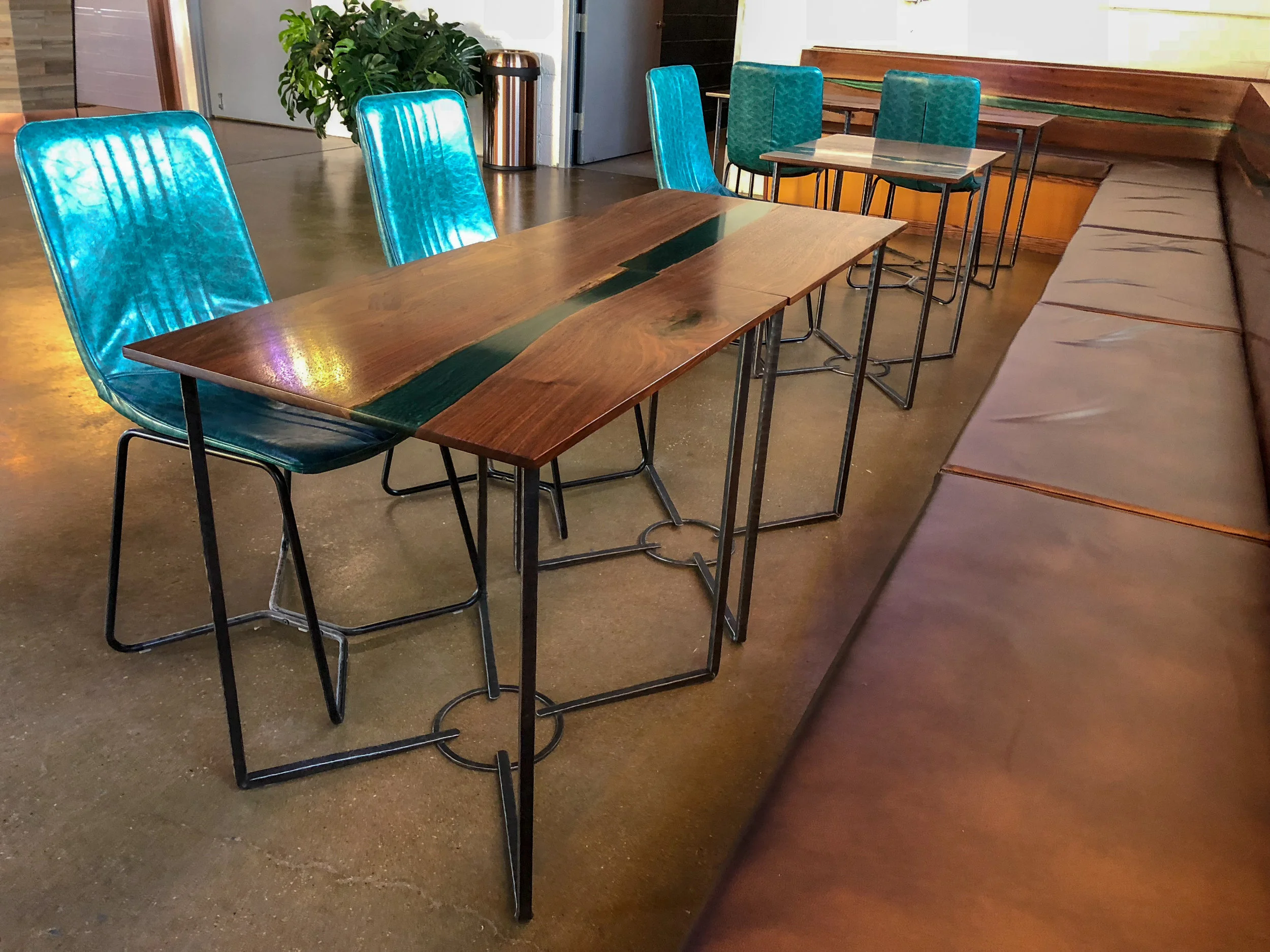 River Table Live Edge Tabol brewing Sallie Plumley Studio Richmond Virginia Sally Plumley Custom Woodworking and Furniture Design