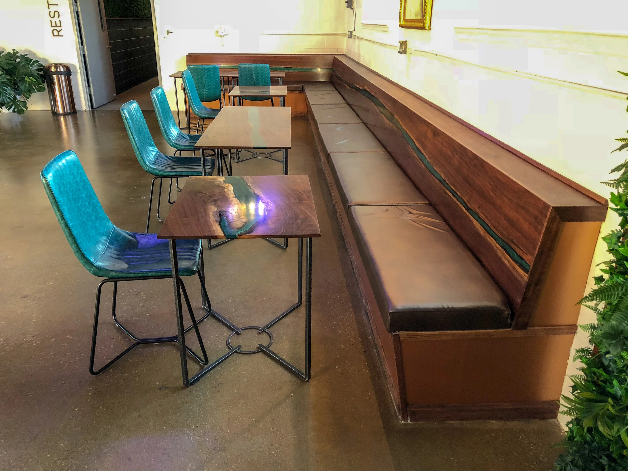 River Table Live Edge Tabol brewing Sallie Plumley Studio Richmond Virginia Sally Plumley Custom Woodworking and Furniture Design