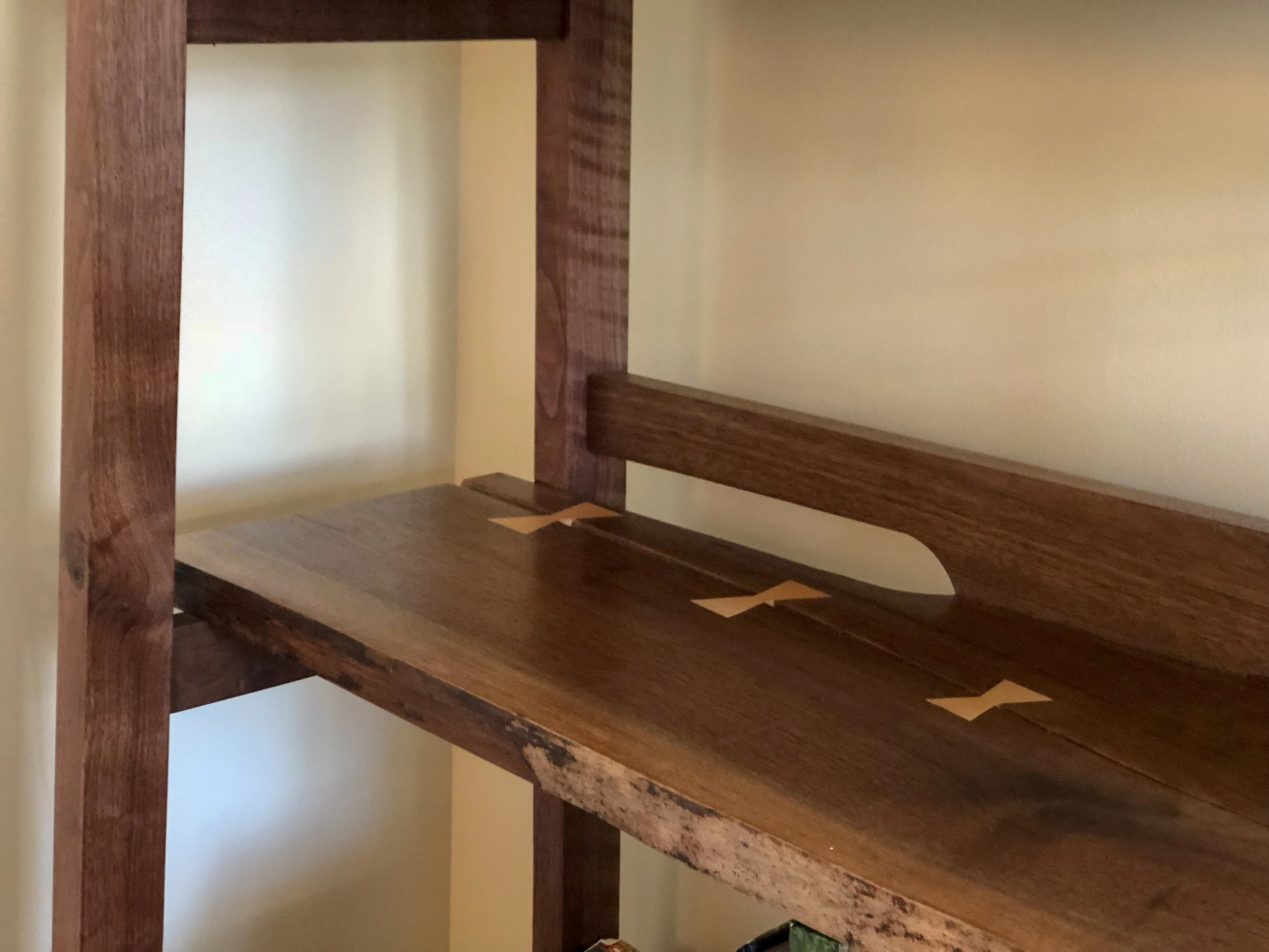 Live Edge Walnut Elliot Bookshelf Sallie Plumley Studio Richmond Virginia Sally Plumley
