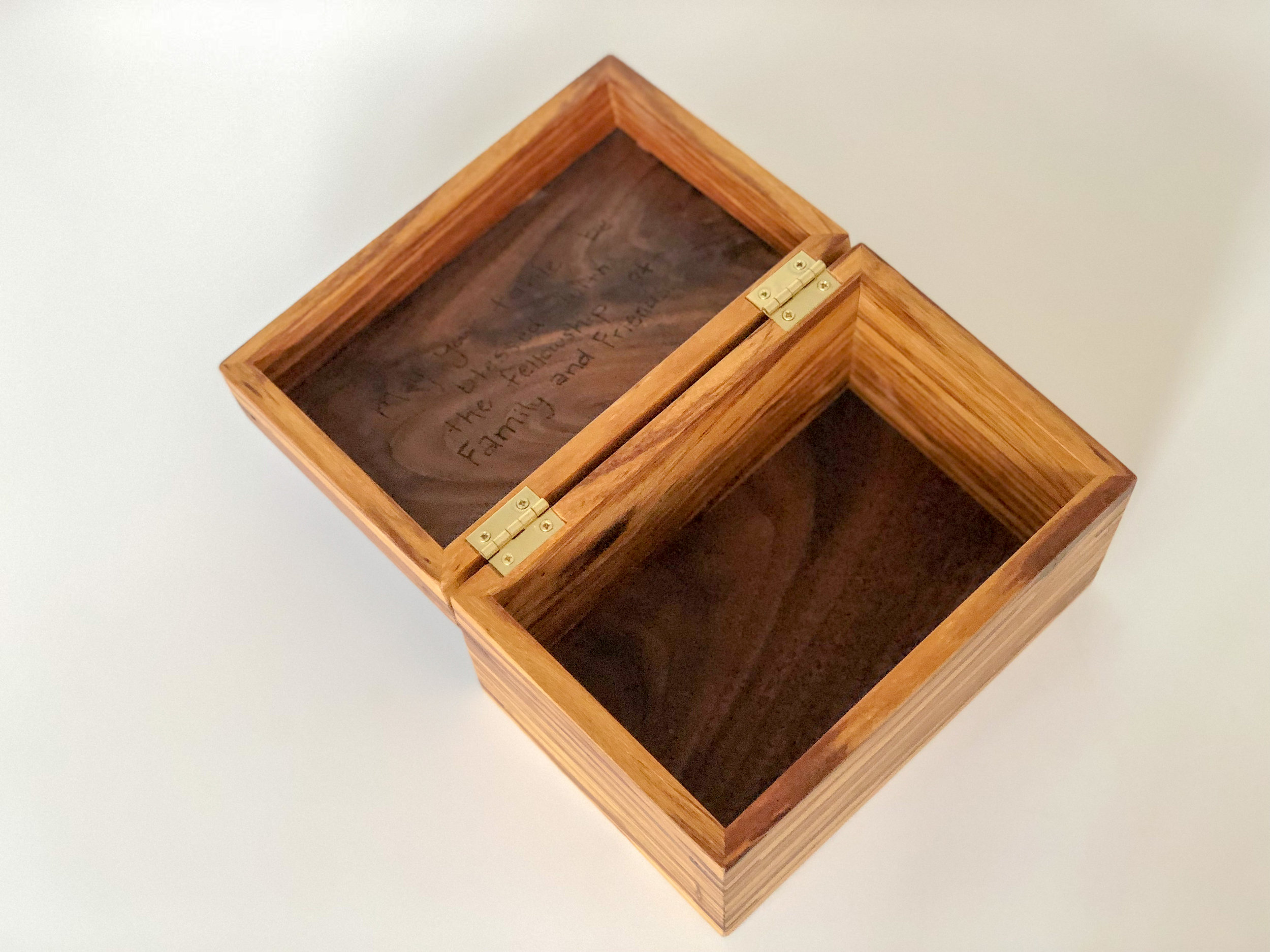 Olive Wood Recipe Box