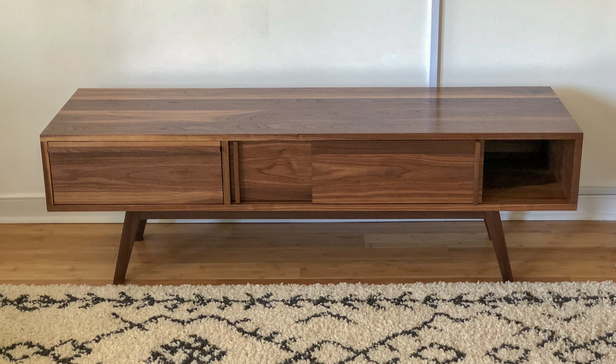 Custom Walnut Credenza Sallie Plumley Studio Richmond Virginia Sally Plumlee