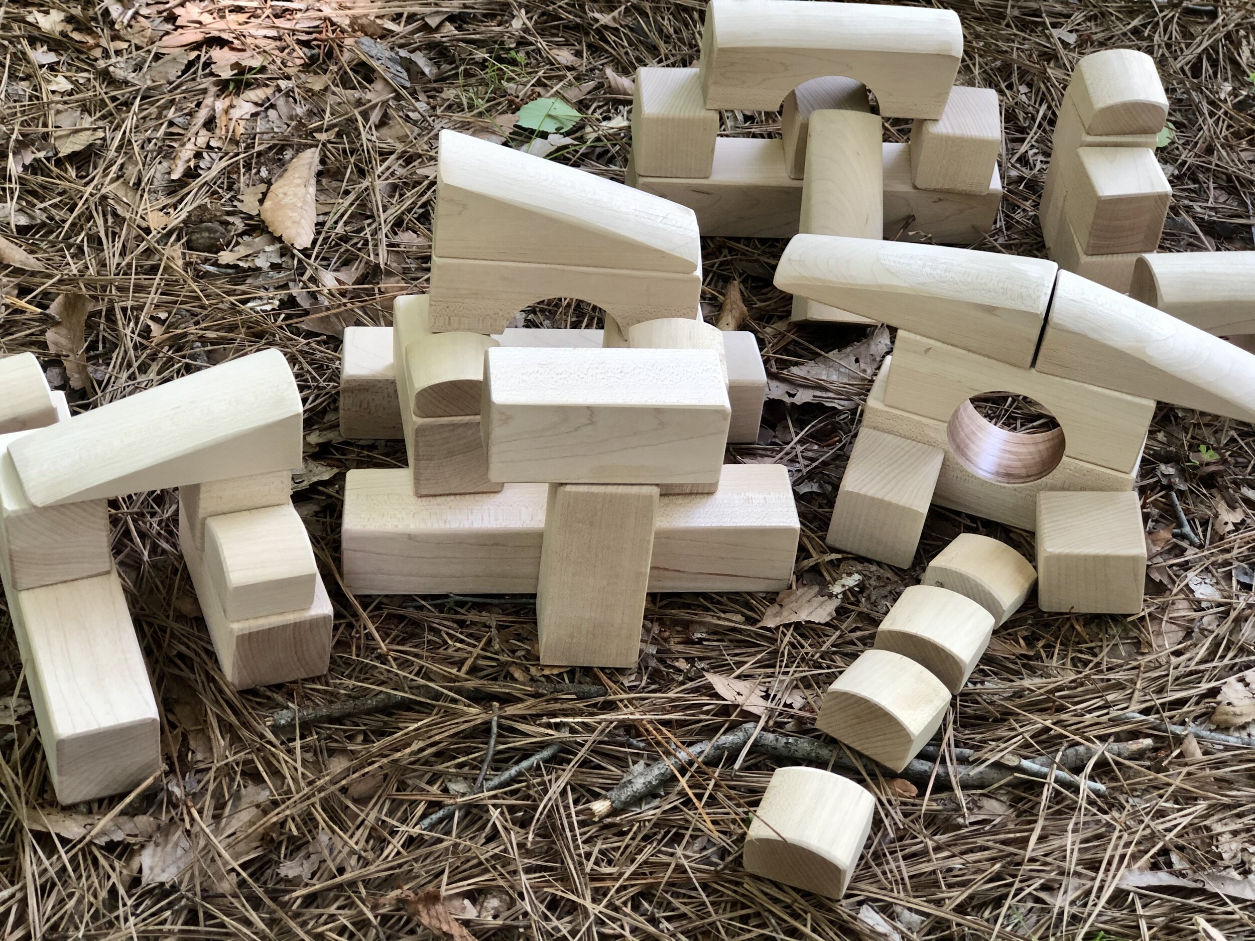 Solid Wooden Children's Blocks