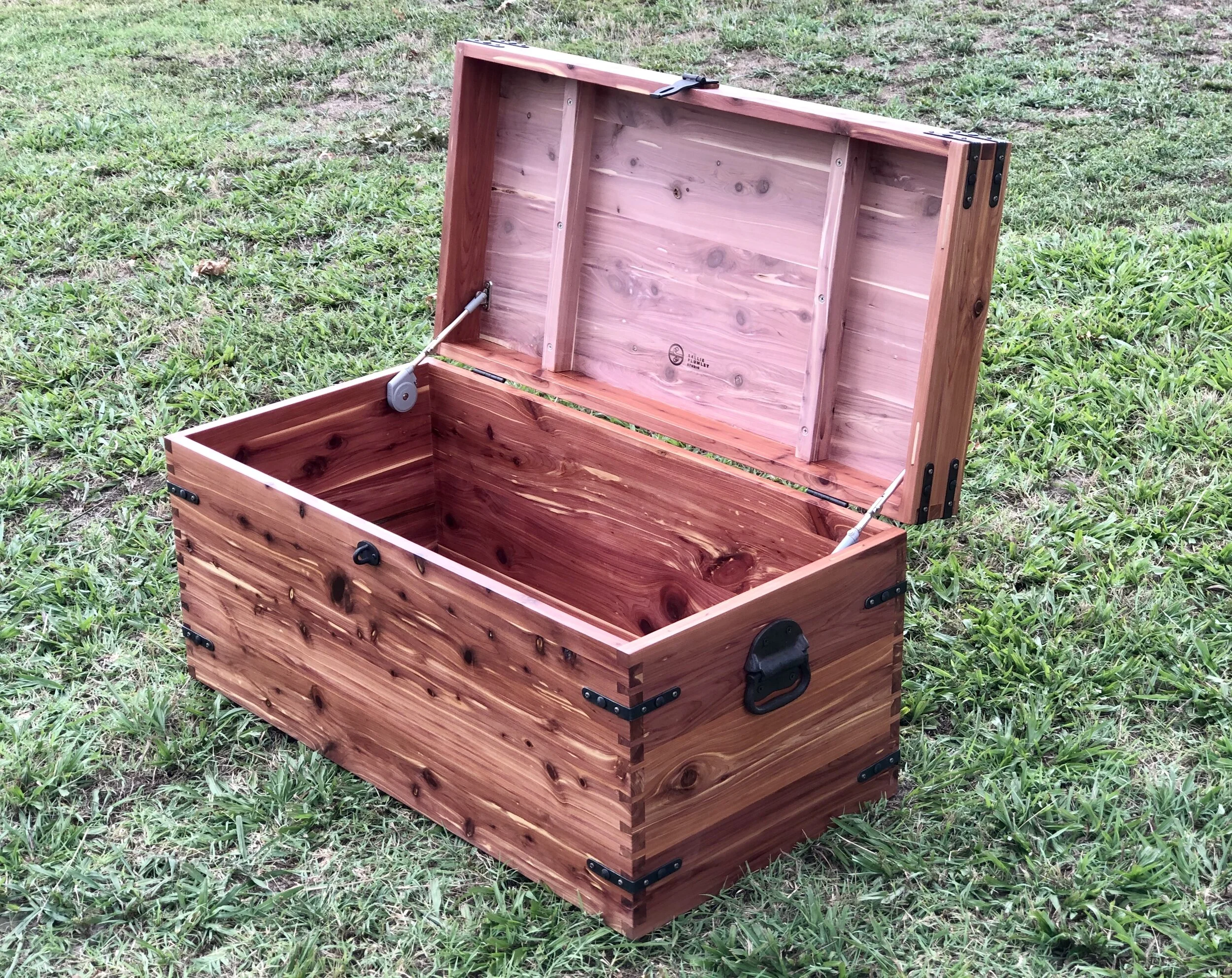 sallie plumley studio. richmond virginia. cedar toy chest