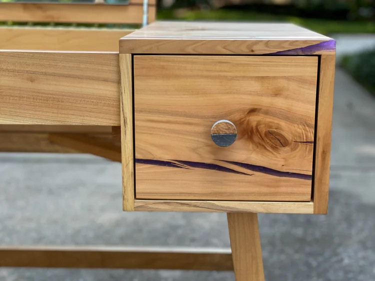knee length dresses for ladies 59" Makeup Vanity Desk Dressing Table with Reversible Drawers-Tribesigns
