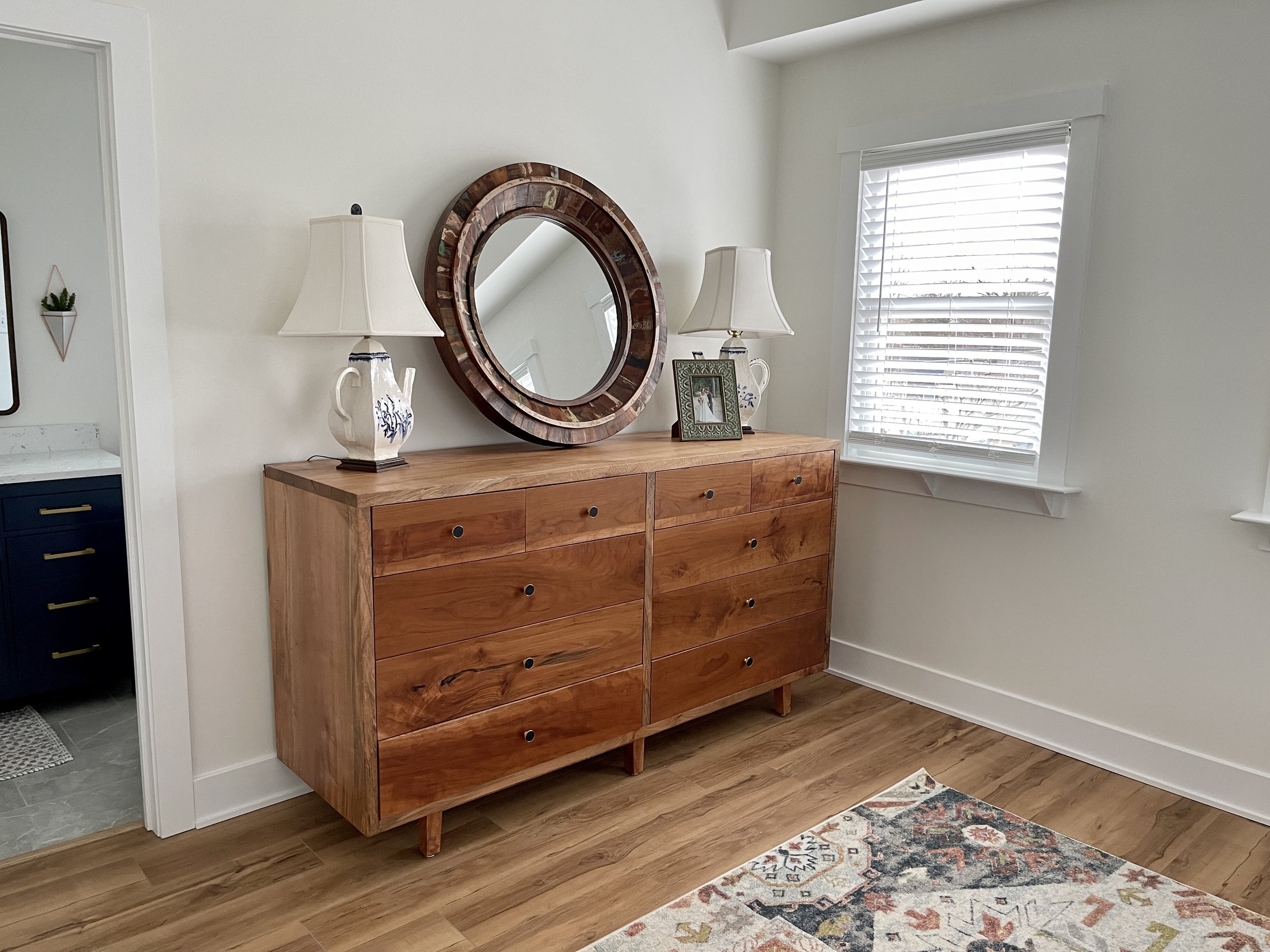 Solid Cherry Double Dresser
