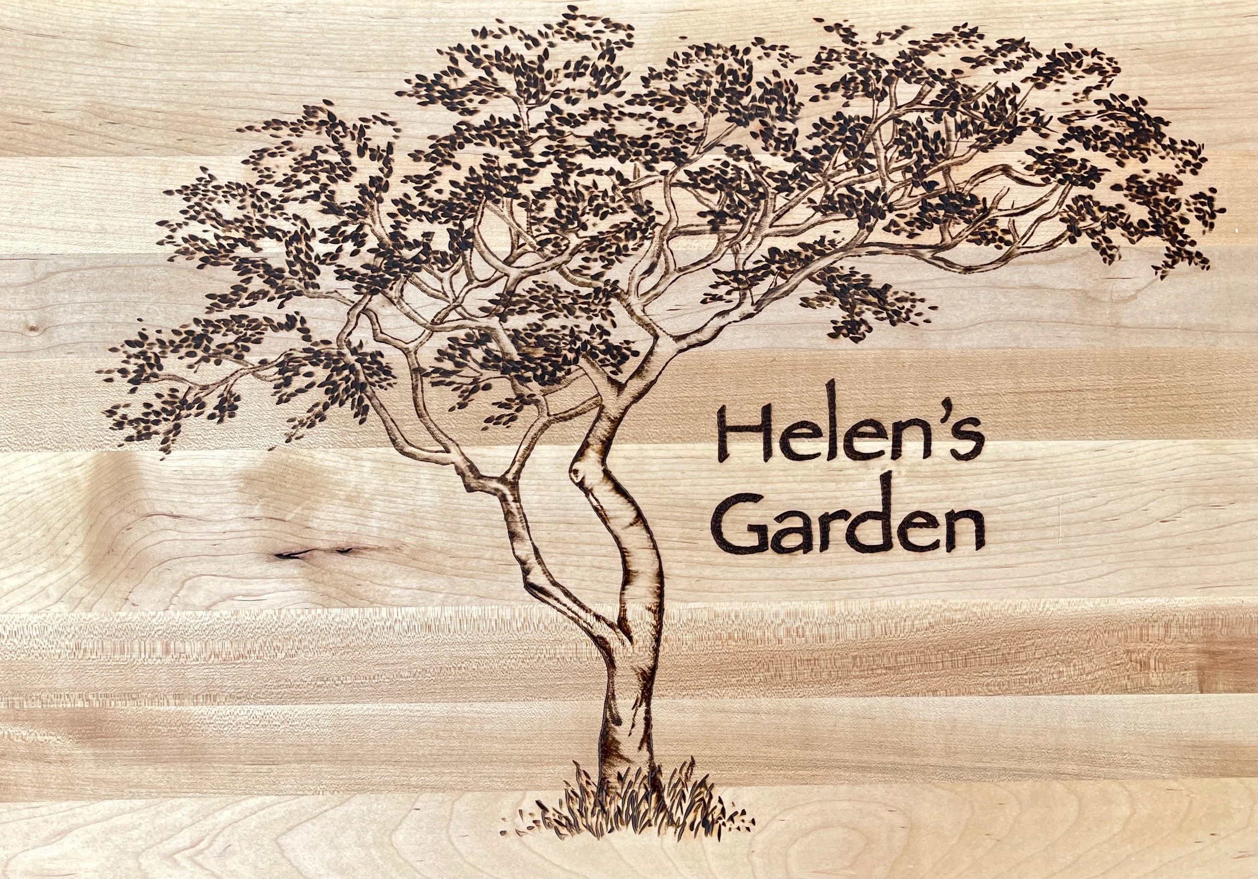 sallie plumley studio. sally plumlee studio. richmondvirginia. pyrography. gardensigns.jpeg
