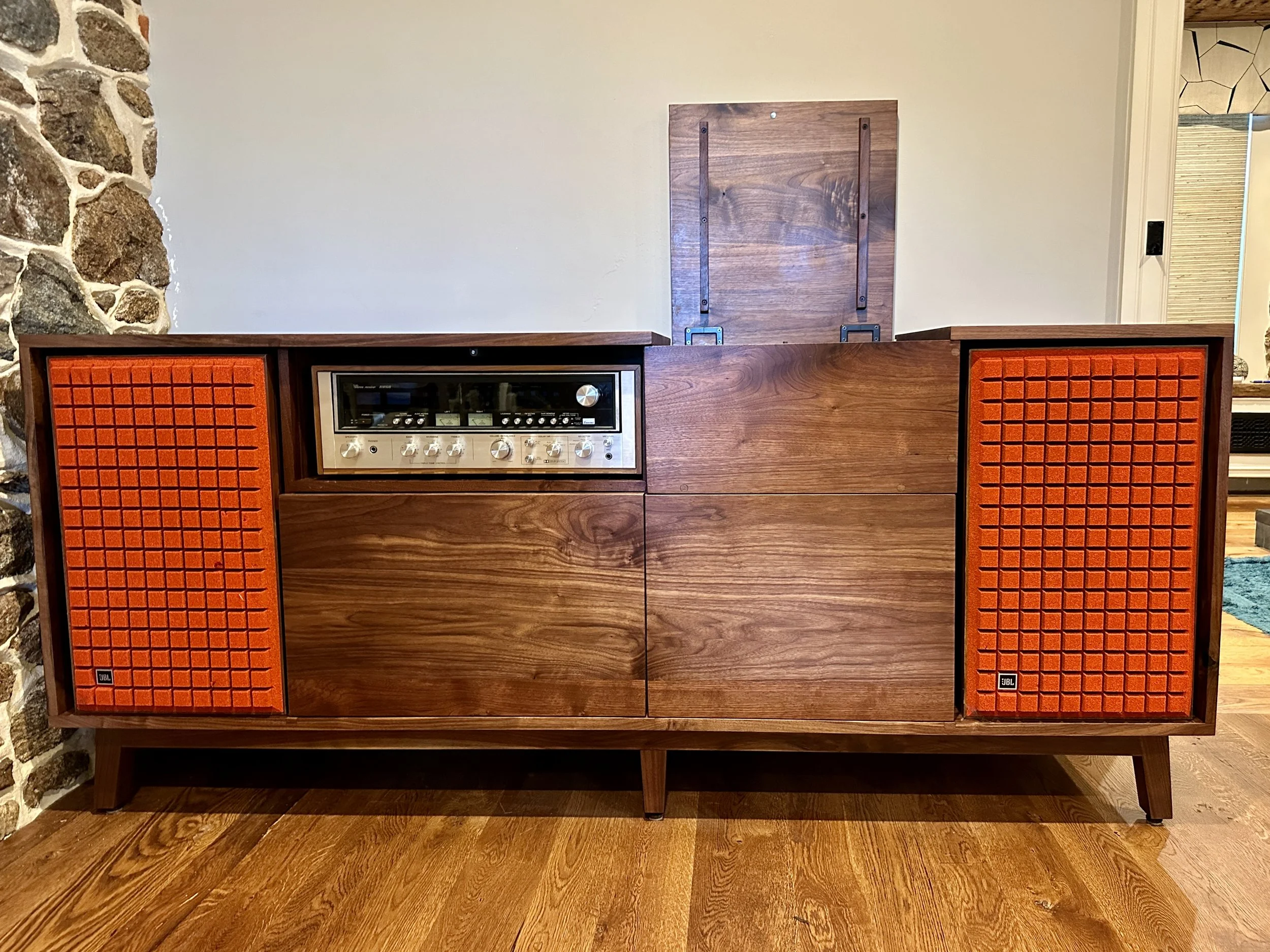 Sallie Plumley Studio Richmond Virginia Malvern Pennsylvania custom record turntable cabinet