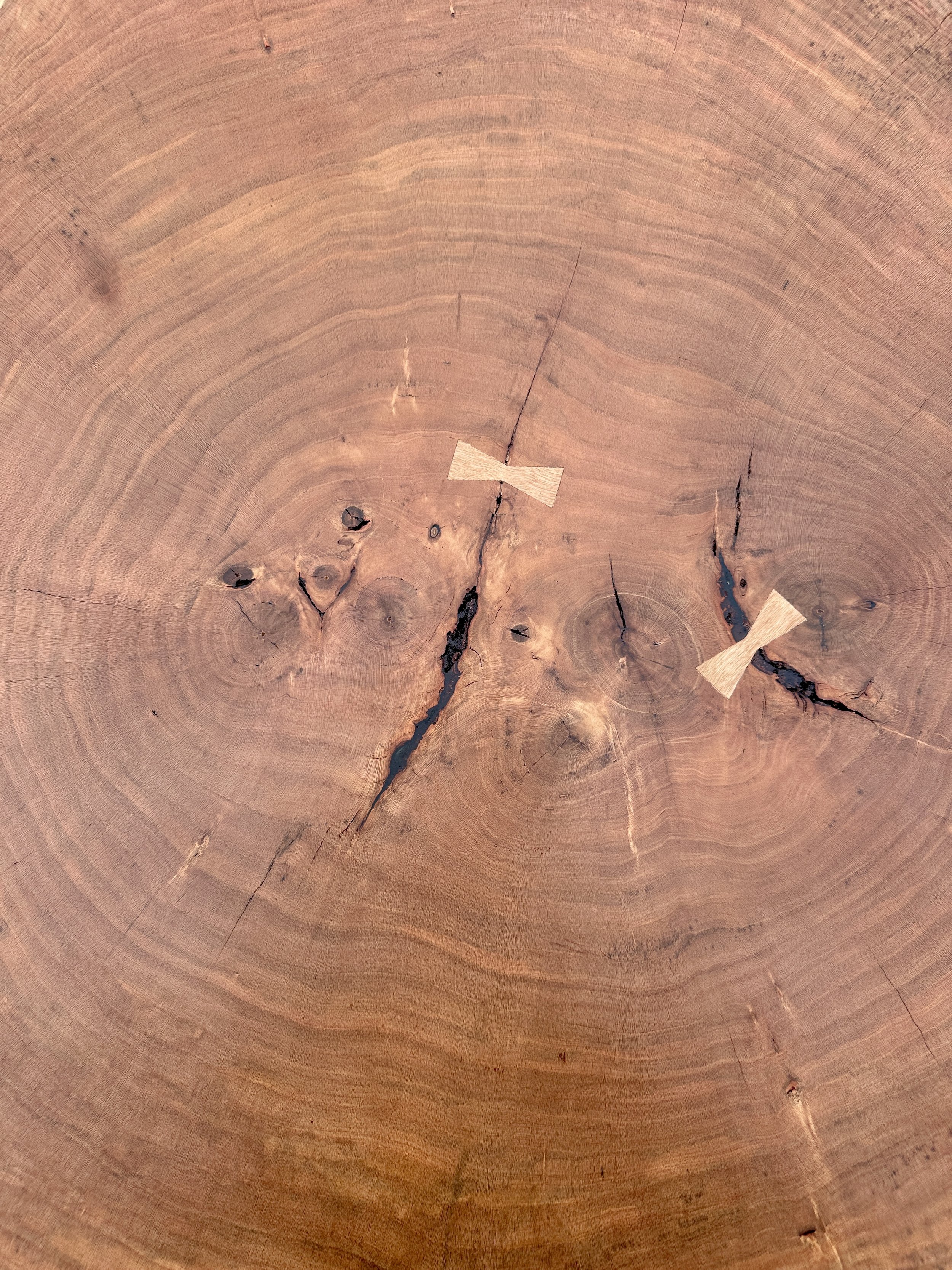 Sallie Plumley Studio Cherry Round with Bow tie joints 3