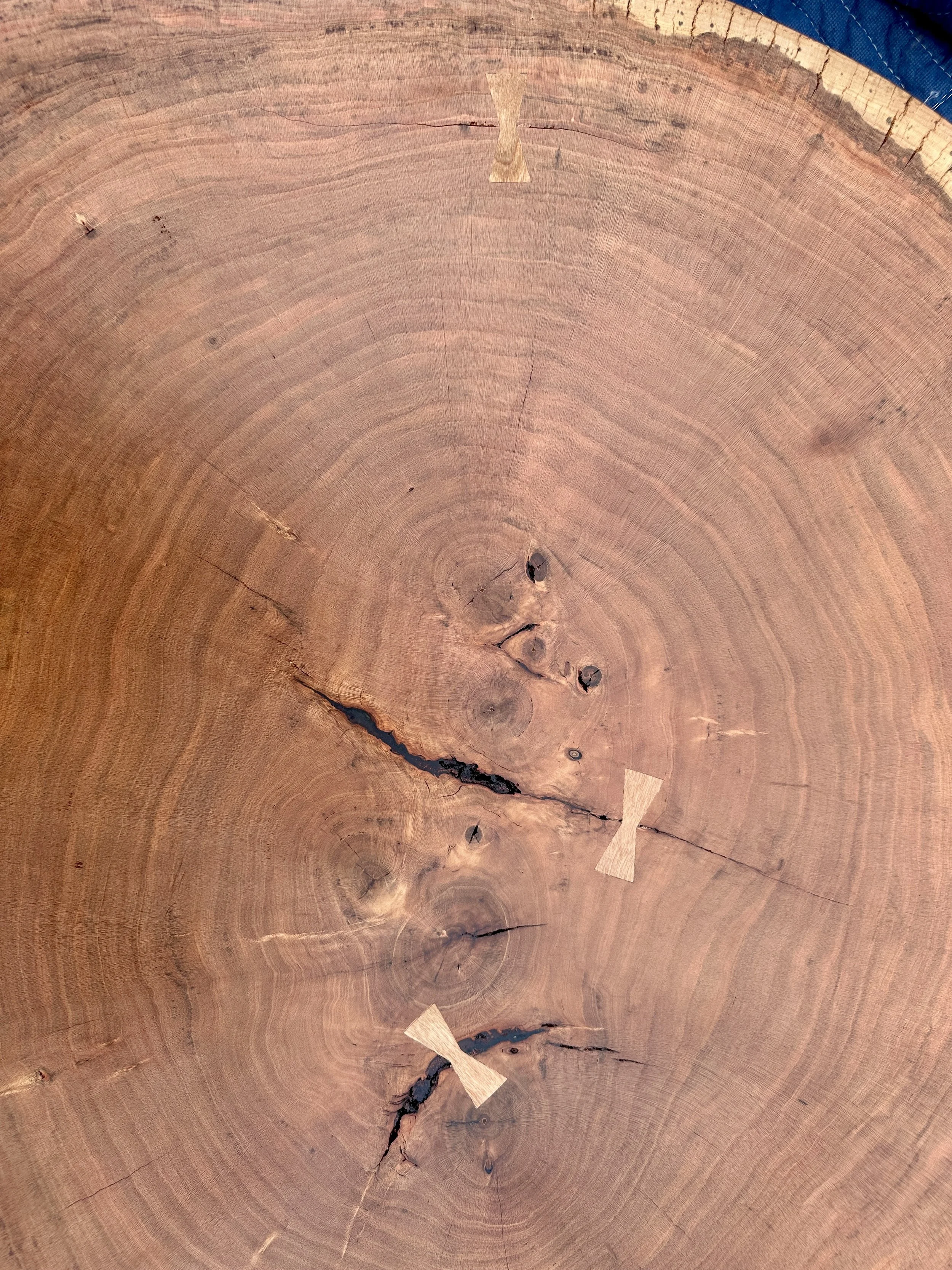 Sallie Plumley Studio Cherry Round with Bow tie joints 3