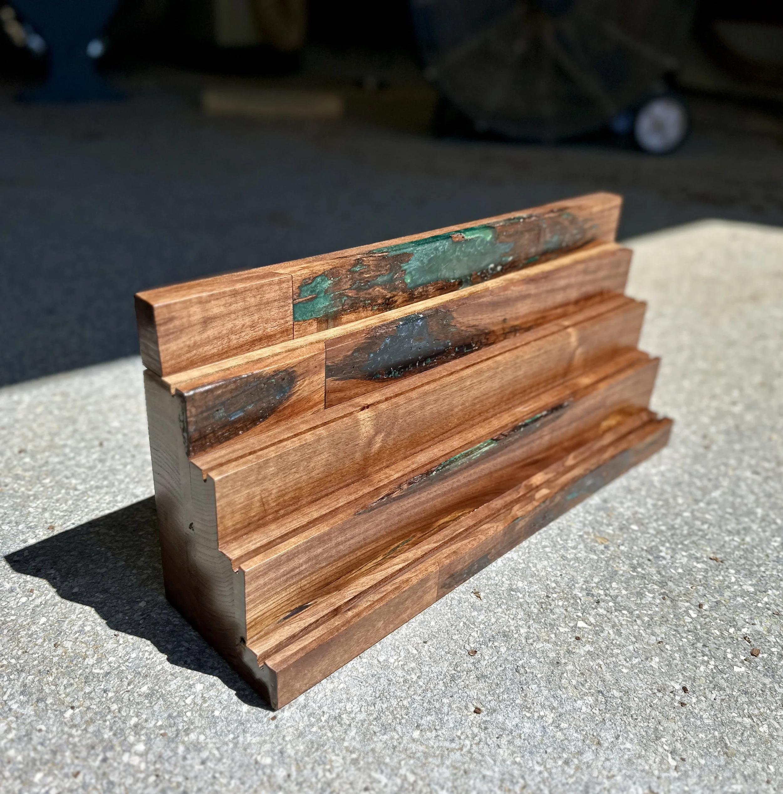 Sallie PLumley Studio Walnut Challenge Coin Display 1.jpg