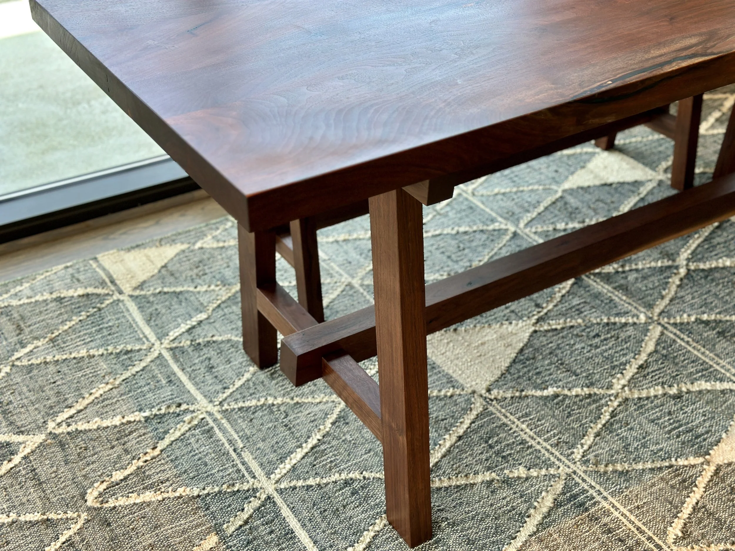 Sallie Plumley Studio Virginia Beach dining table and bench custom furniture 5.jpg