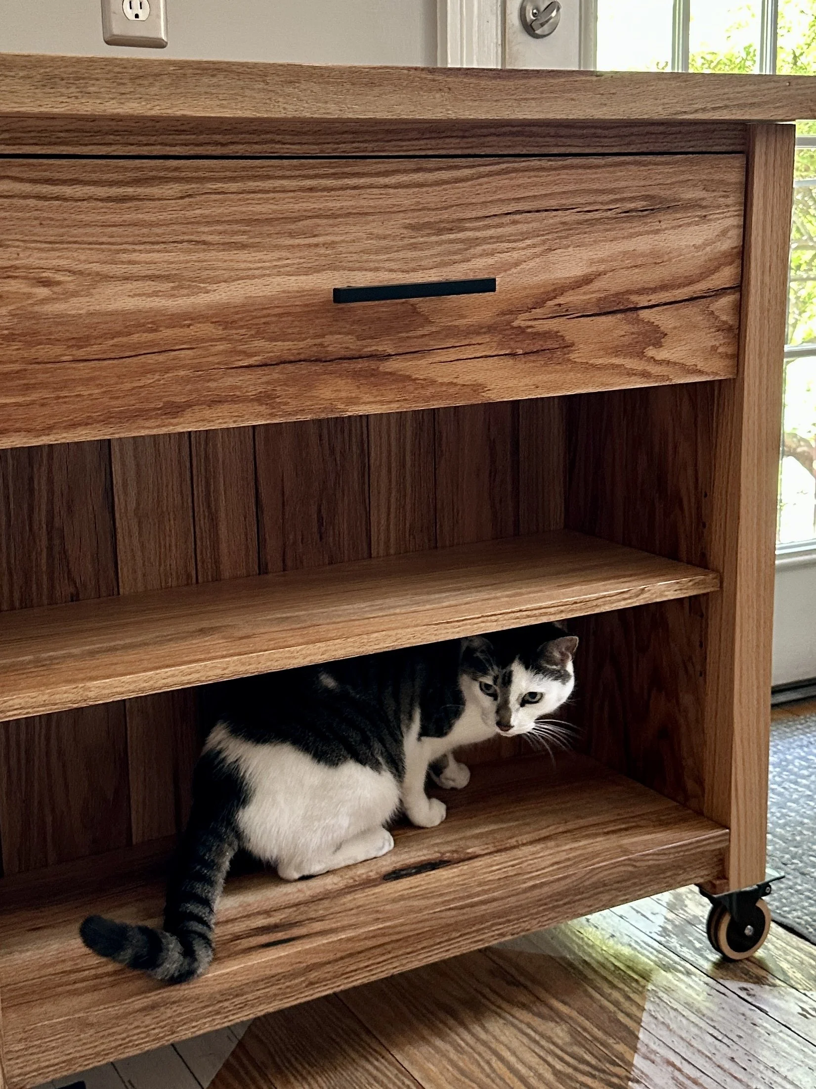 Sallie Plumley Studio Richmond Virginia Custom Woodworking white oak kitchen island