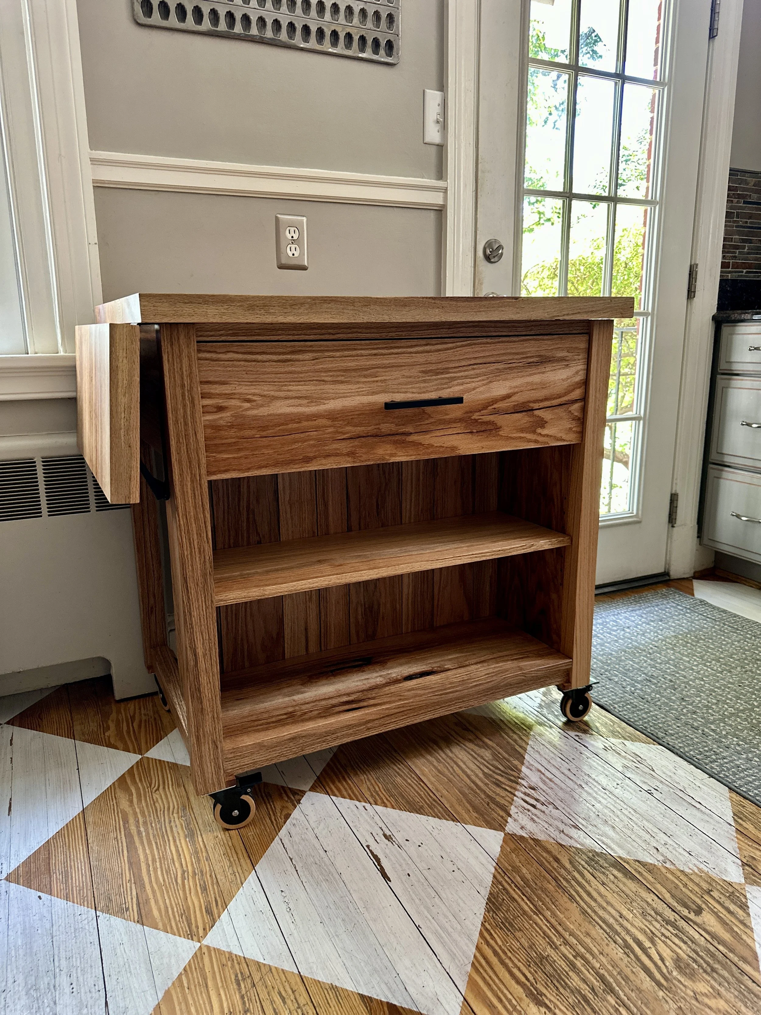 Sallie Plumley Studio Richmond Virginia Custom Woodworking white oak kitchen island