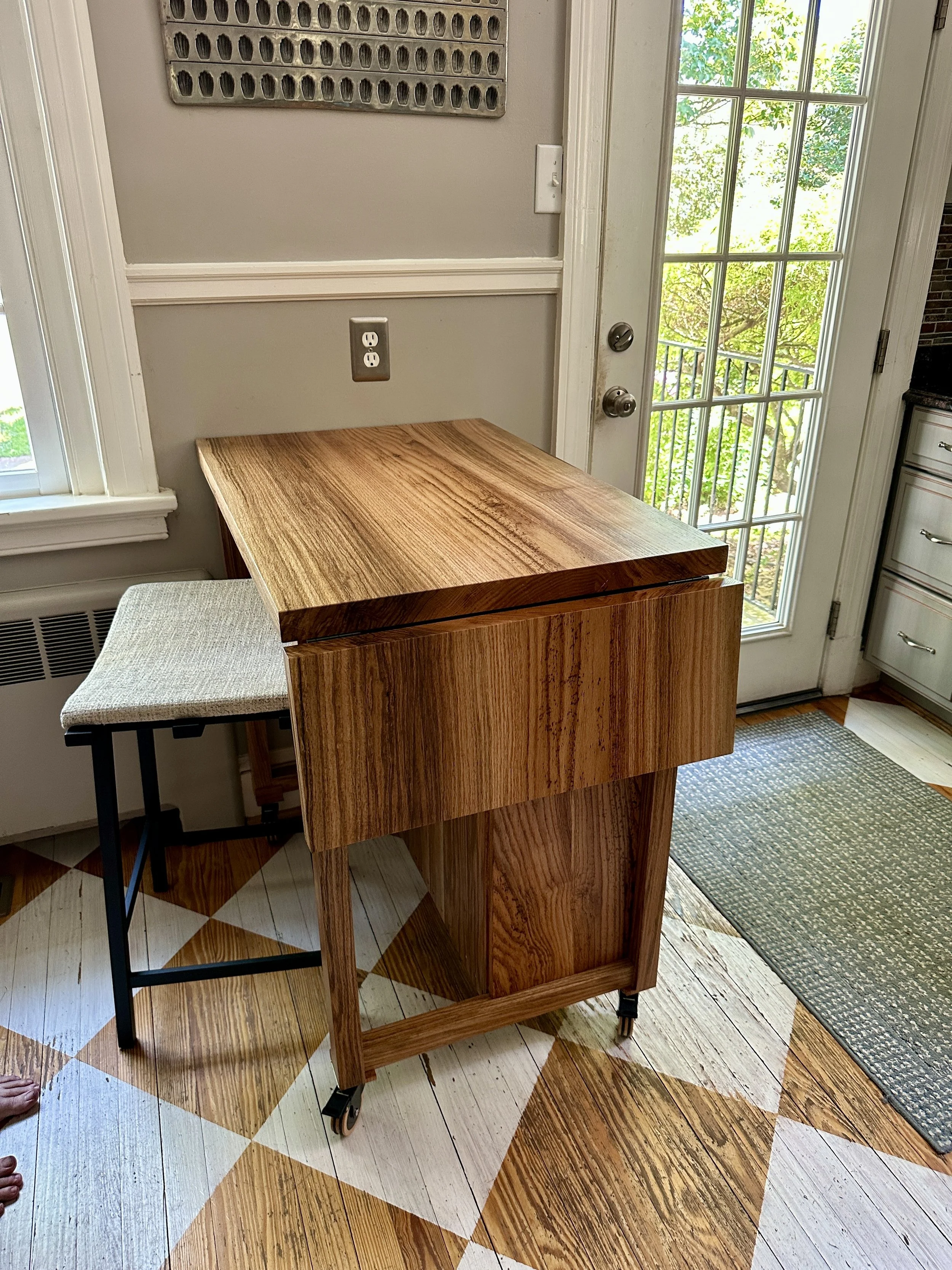 Sallie Plumley Studio Richmond Virginia Custom Woodworking white oak kitchen island