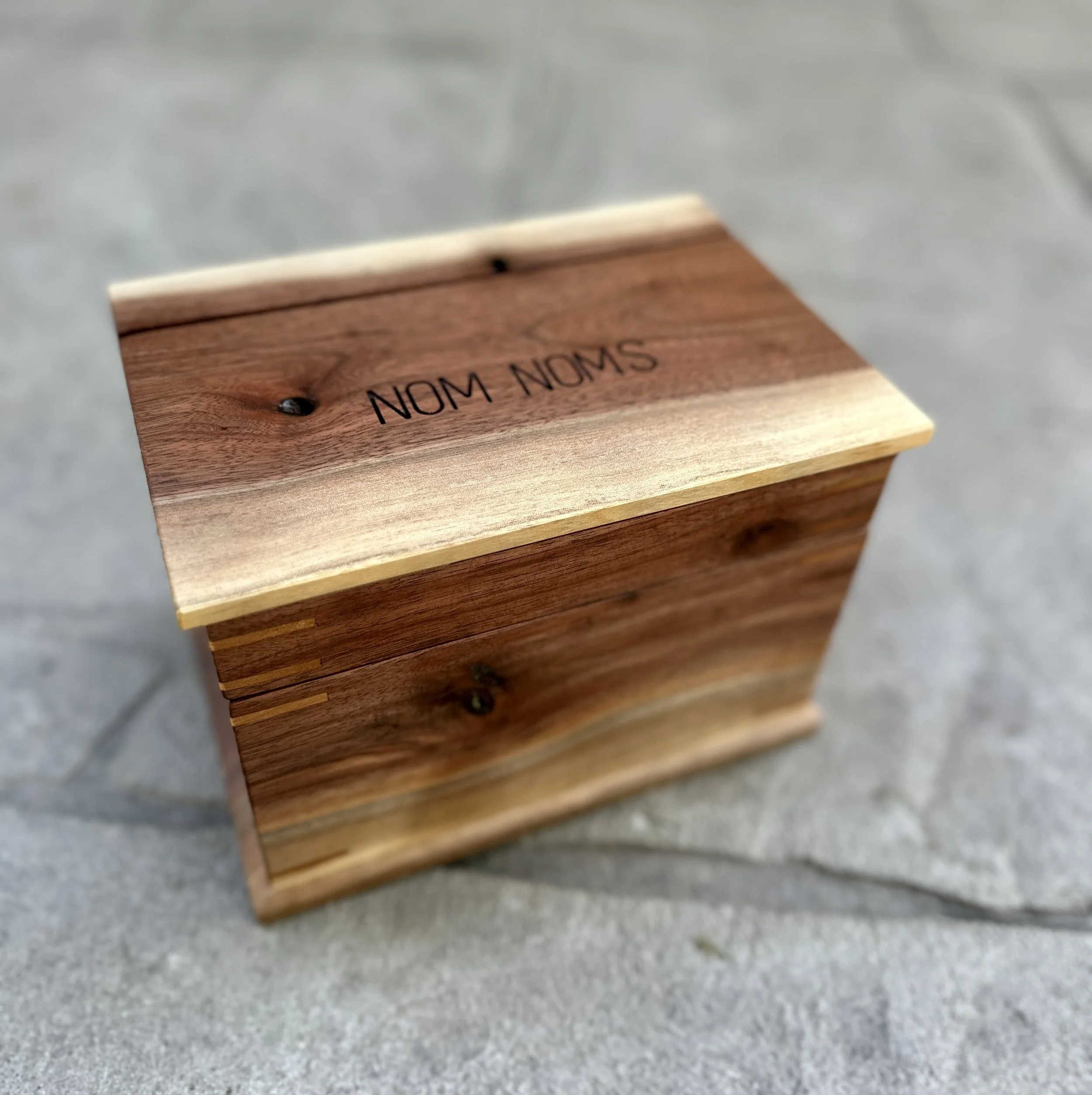 Sallie Plumley Studio Walnut Recipe Box 1.jpg