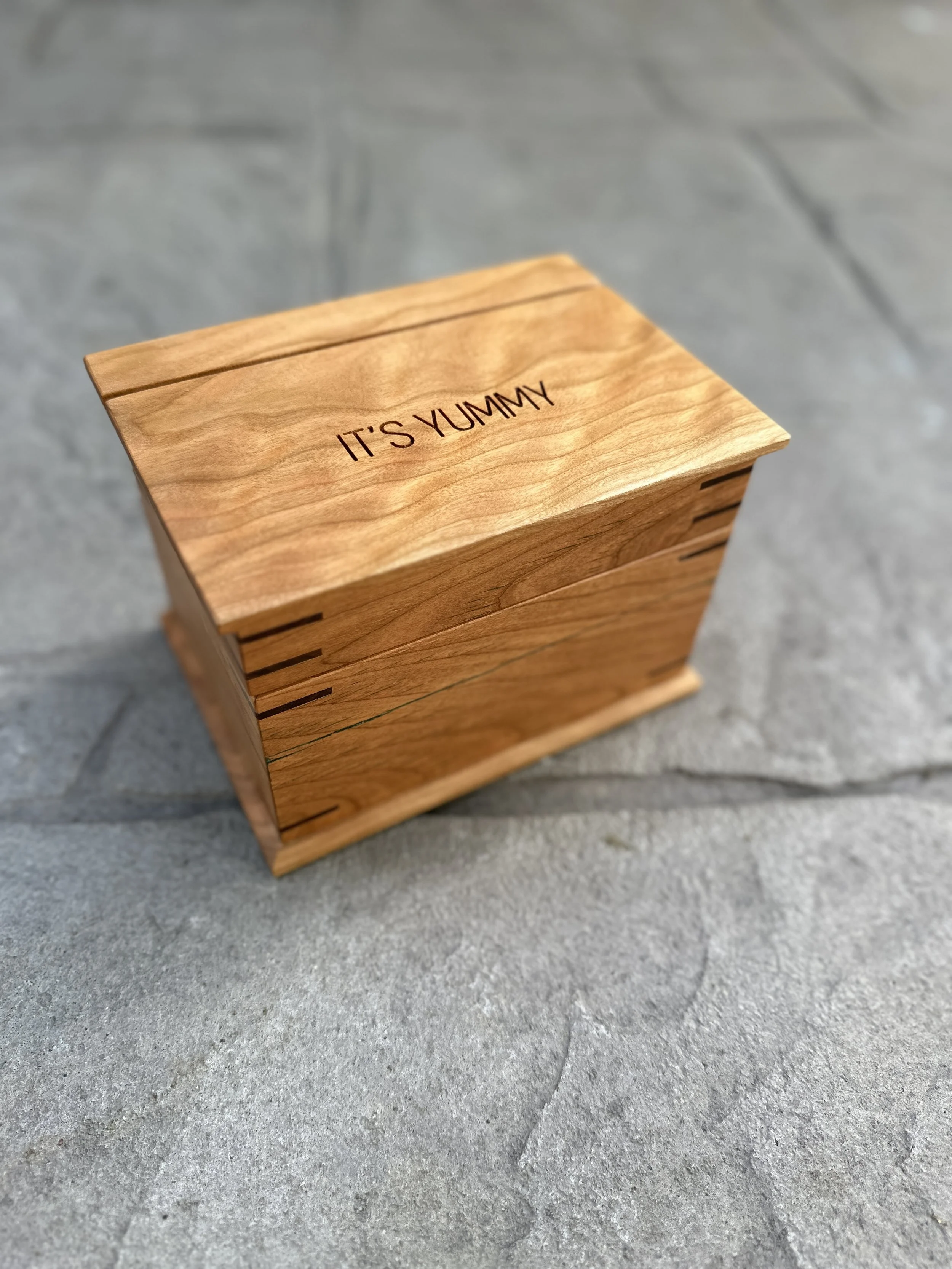 Sallie Plumley Studio Walnut Recipe Box 7.jpg