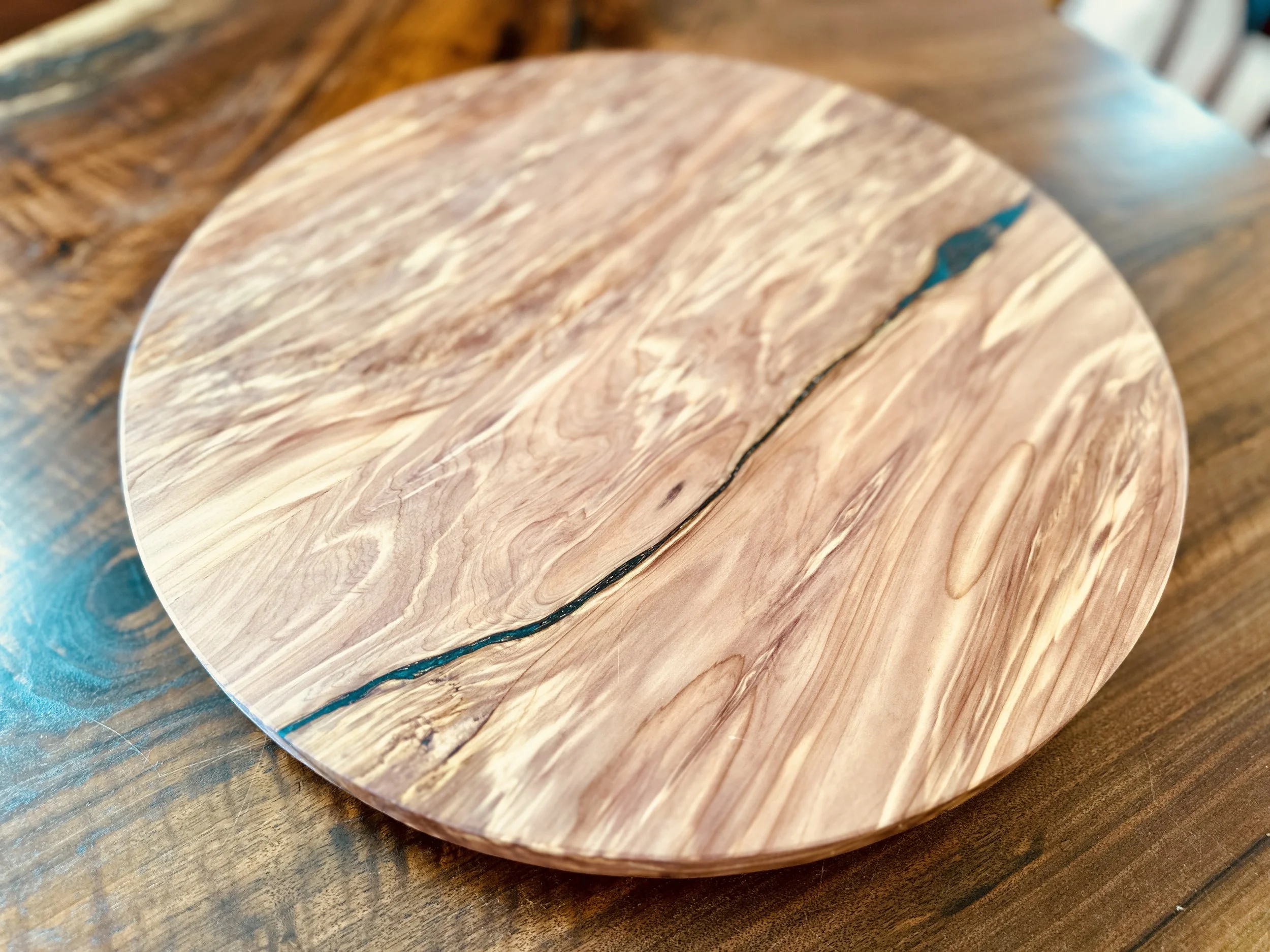 Figured Cedar Lazy Susan