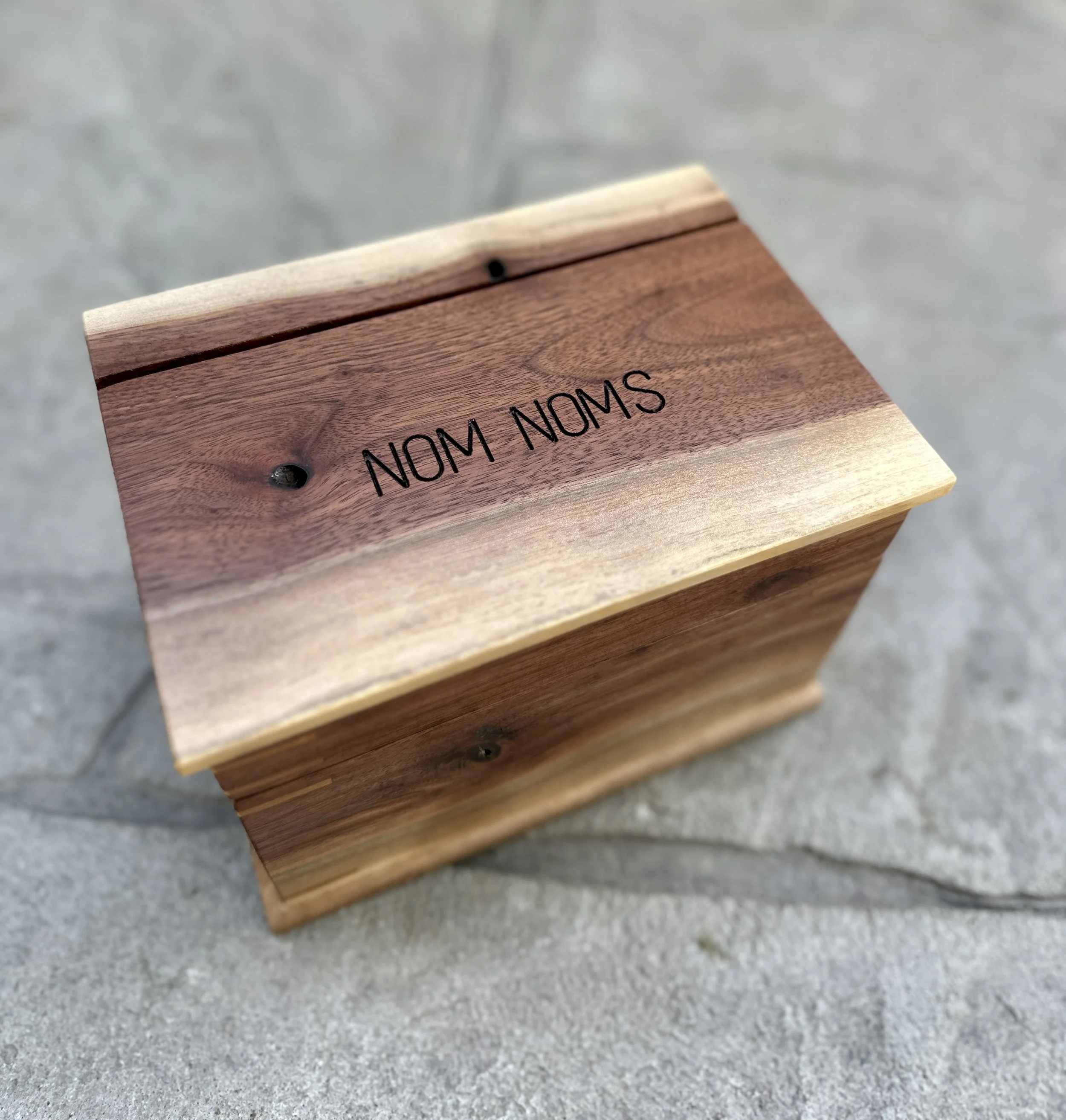 Sallie Plumley Studio Walnut Recipe Box 2.jpg