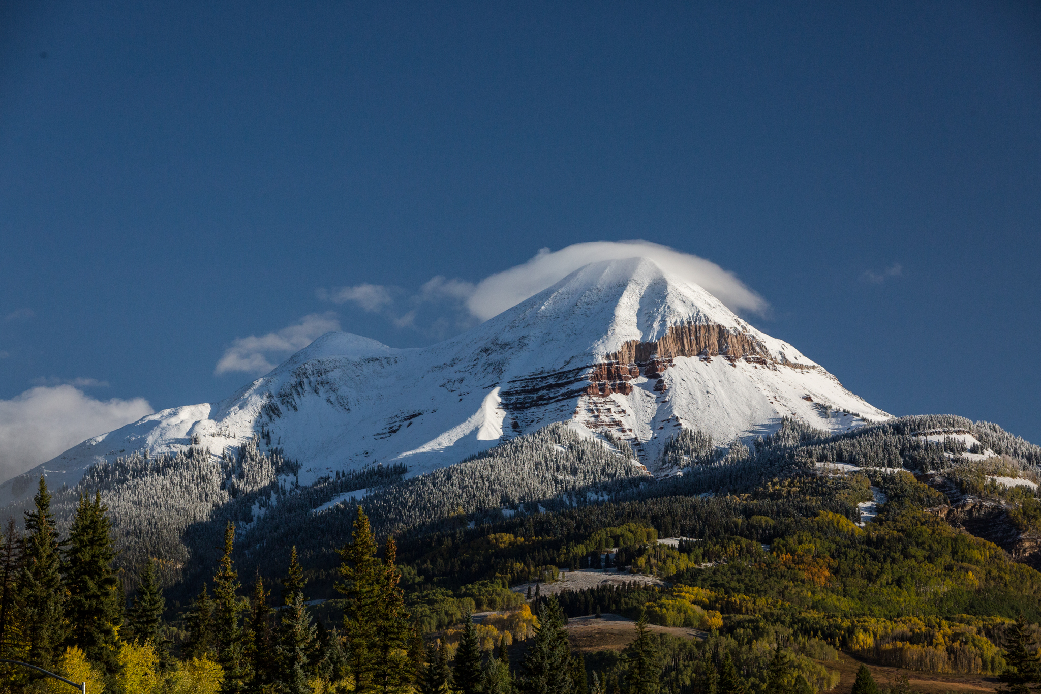 September Snow: Engineer Mountain