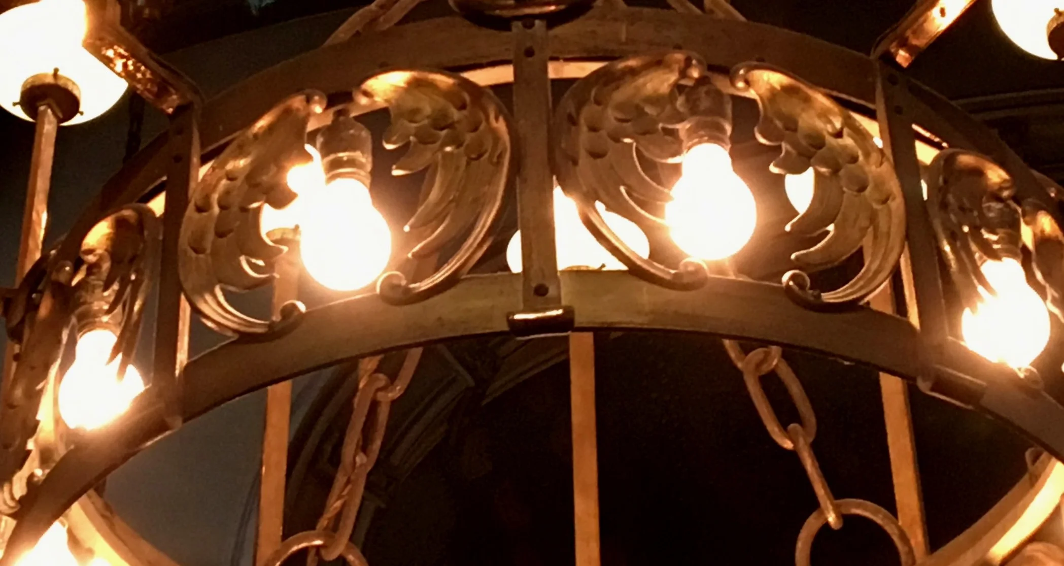 Sample of sanctuary light featuring the angel motif