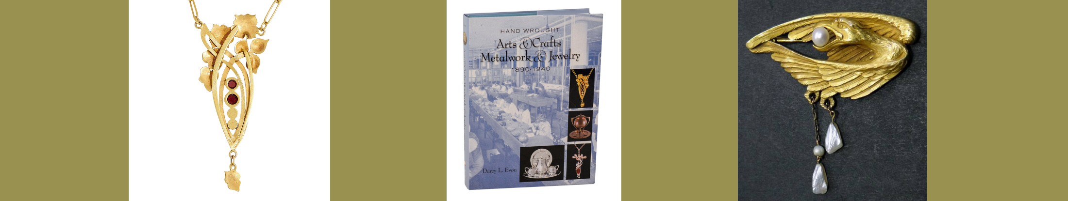 Arts &amp; Crafts Metalwork and Jewelry, 1890-1940