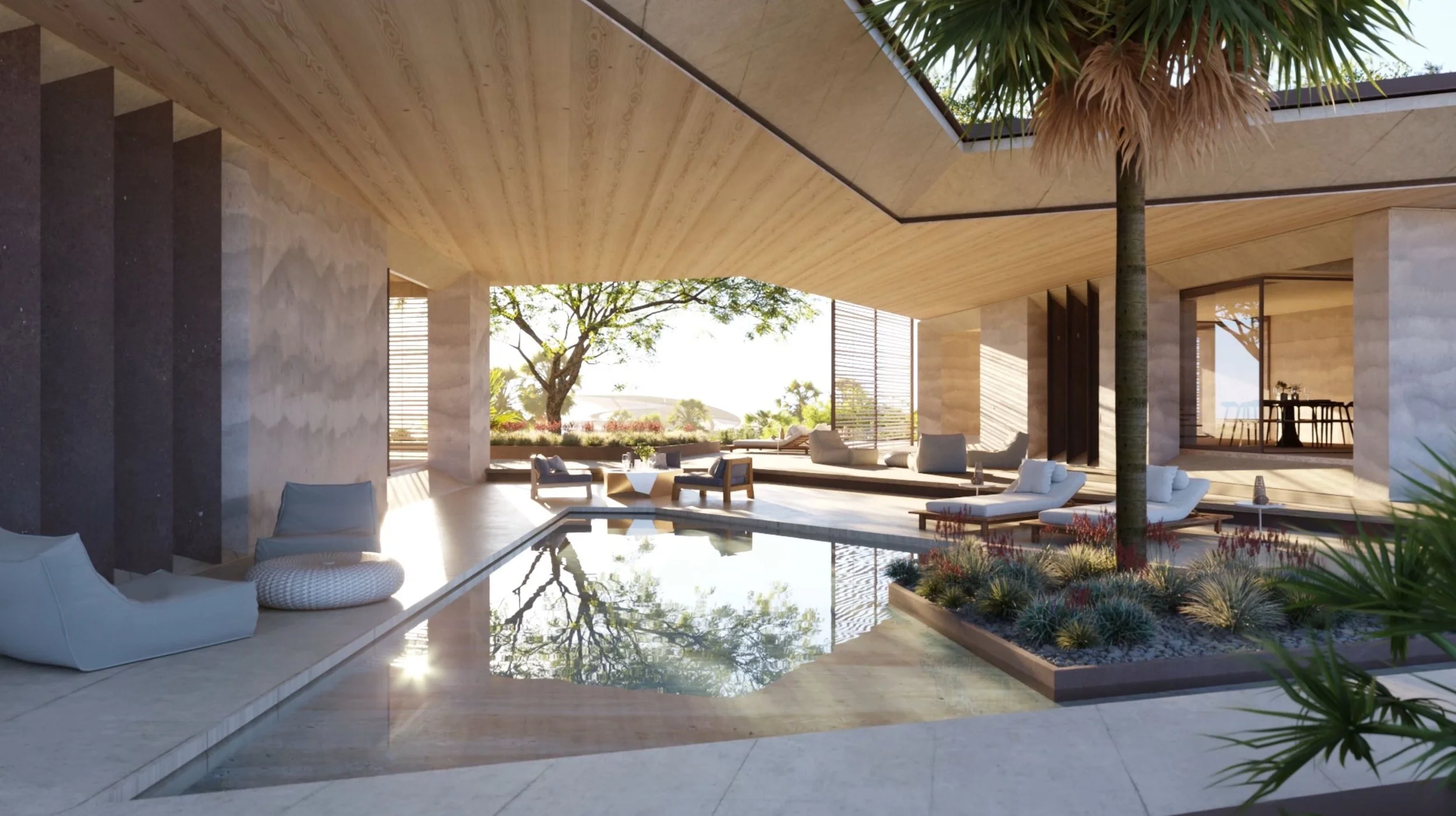 Hotel reflection pool.JPG