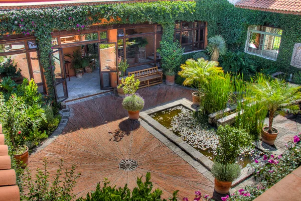 Patio interior de la casa