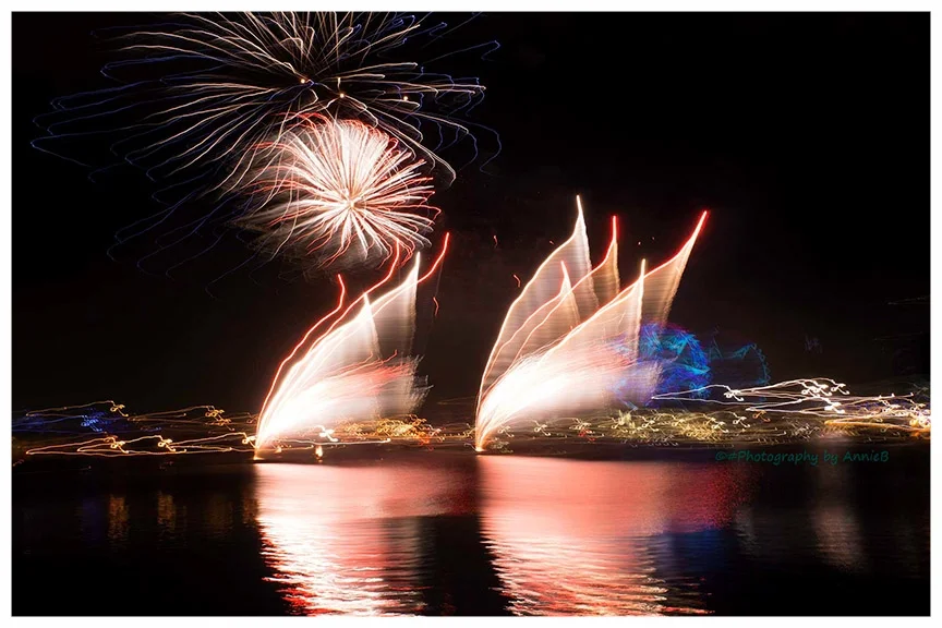 Floating fireworks