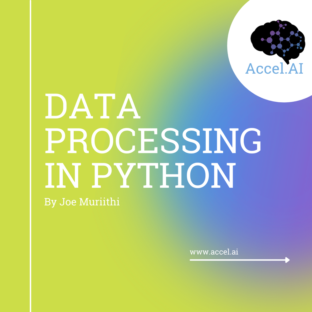 Data Processing in Python β Accel.AI