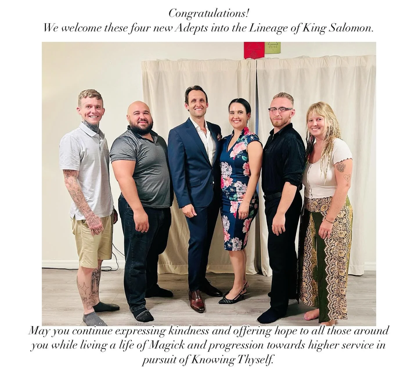 Welcome and congratulations! #magickisreal #lineageofkingsalomon #modernmysteryschool