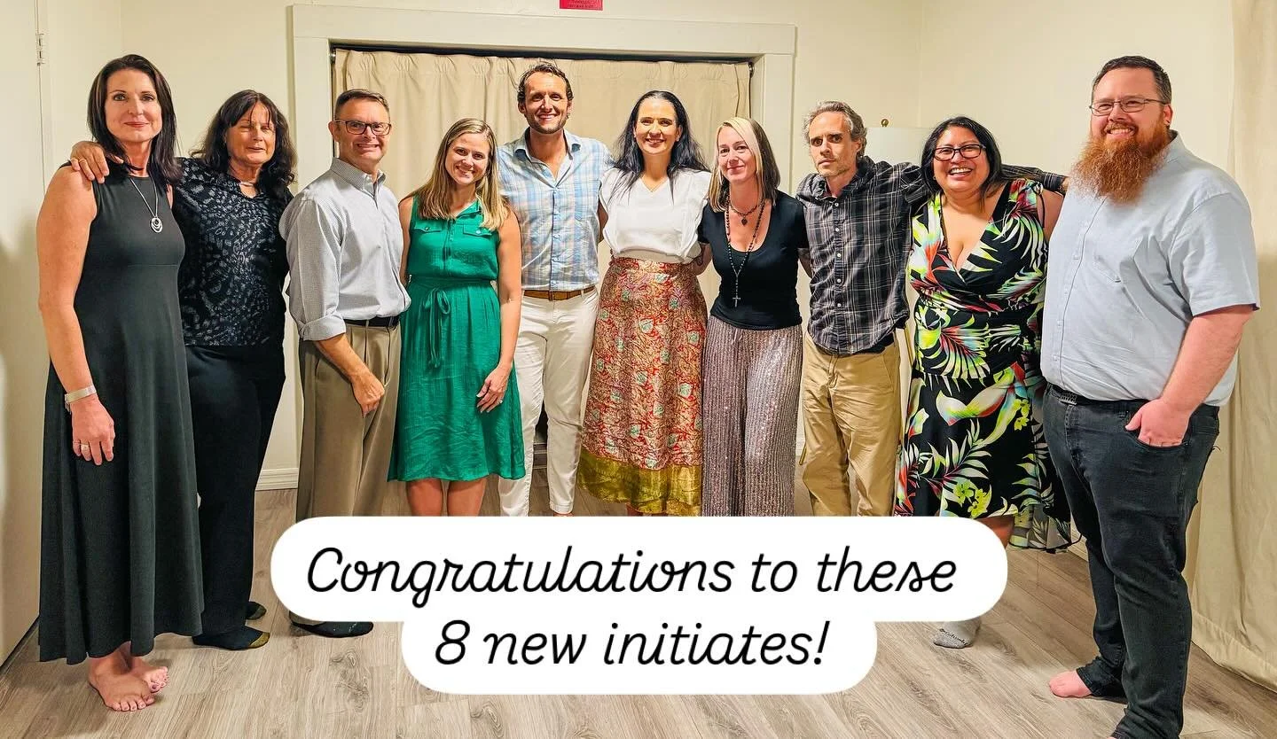 Congratulations to these eight new initiates in the Lineage of King Salomon. Bradford and I taught a group of fifteen students this weekend who are all committed to Know Thyself as the Divine Being we ALL are 🙌💗 #knowthyself #modernmysteryschool