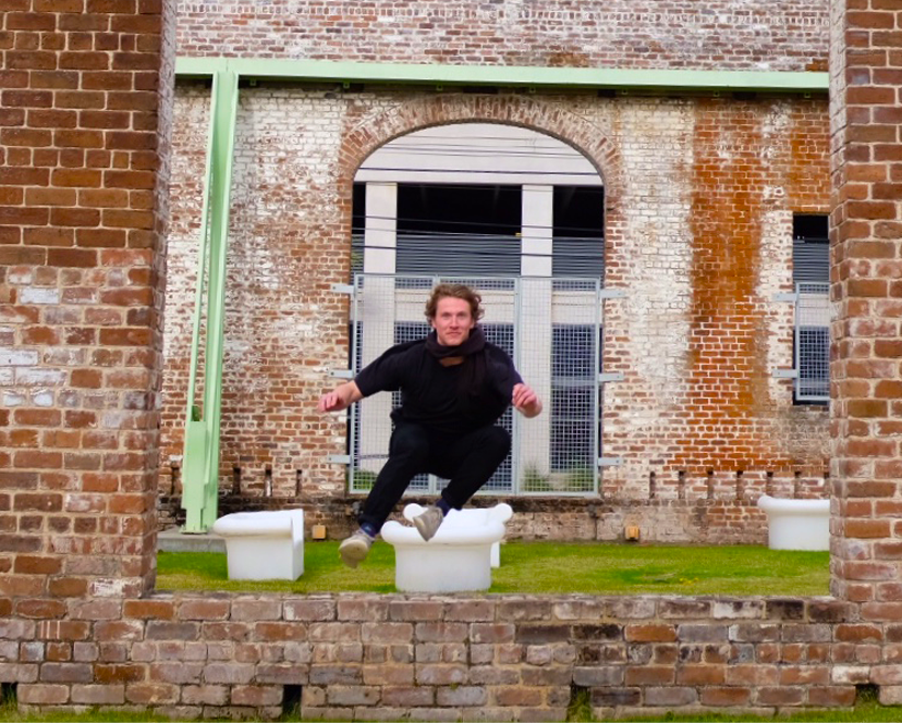Me, hopping around SCAD