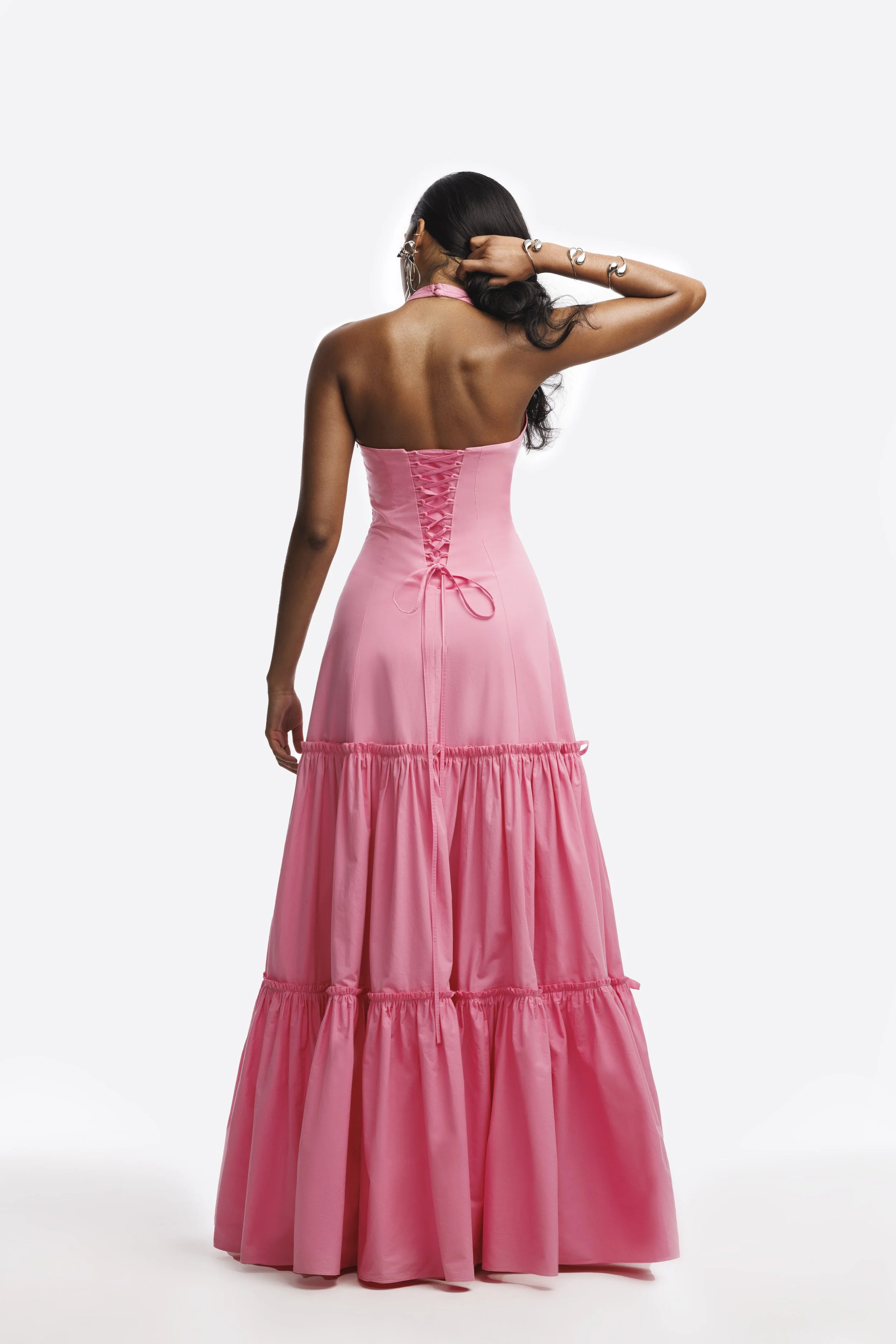 DALILA MAXI DRESS- Bubble Gum Pink (Back).jpg
