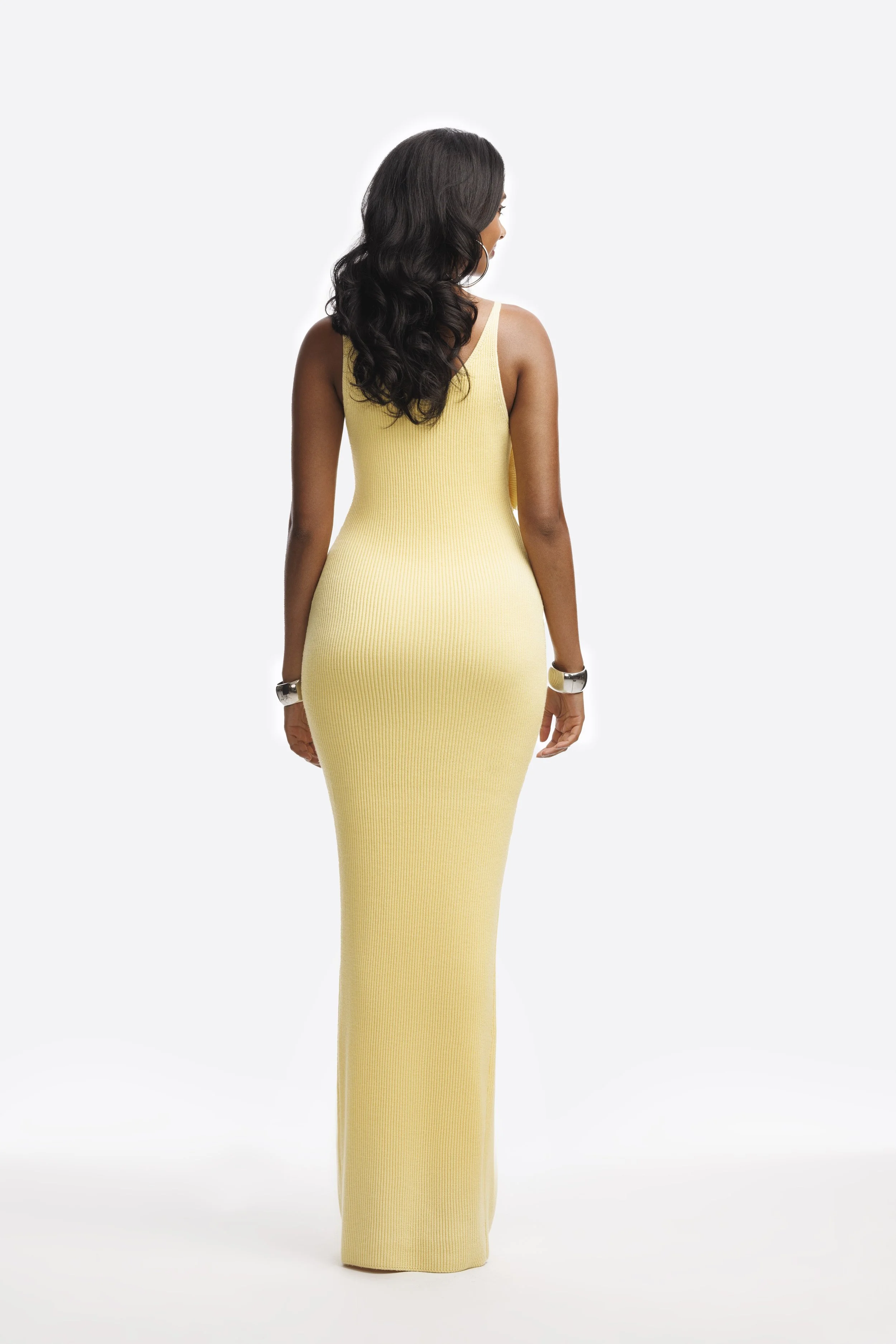 MYLI KNIT MAXI DRESS- Butter (Back).jpg