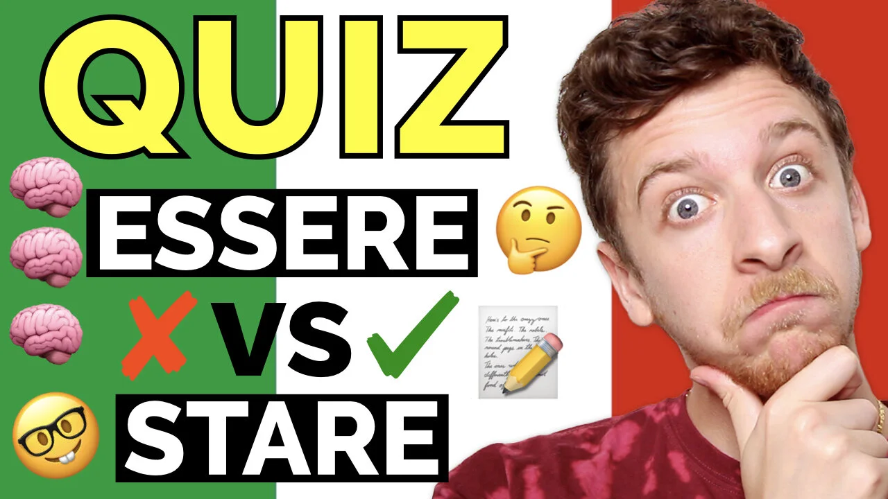 Quando usare il verbo ESSERE vs STARE