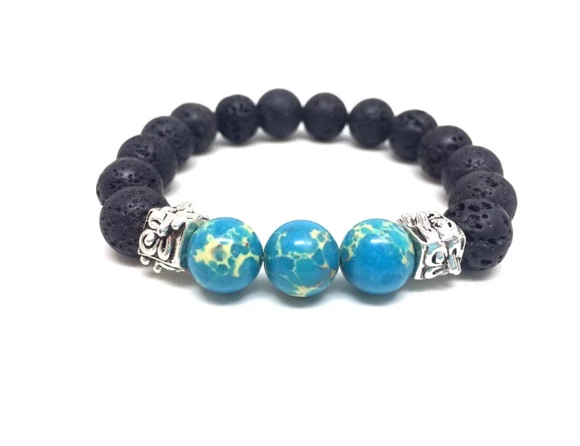 Earth Bracelet with Stainless Steal 