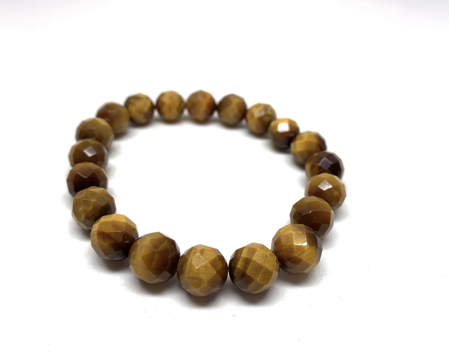 Faceted Tiger Eye Gemstone Bracelet 