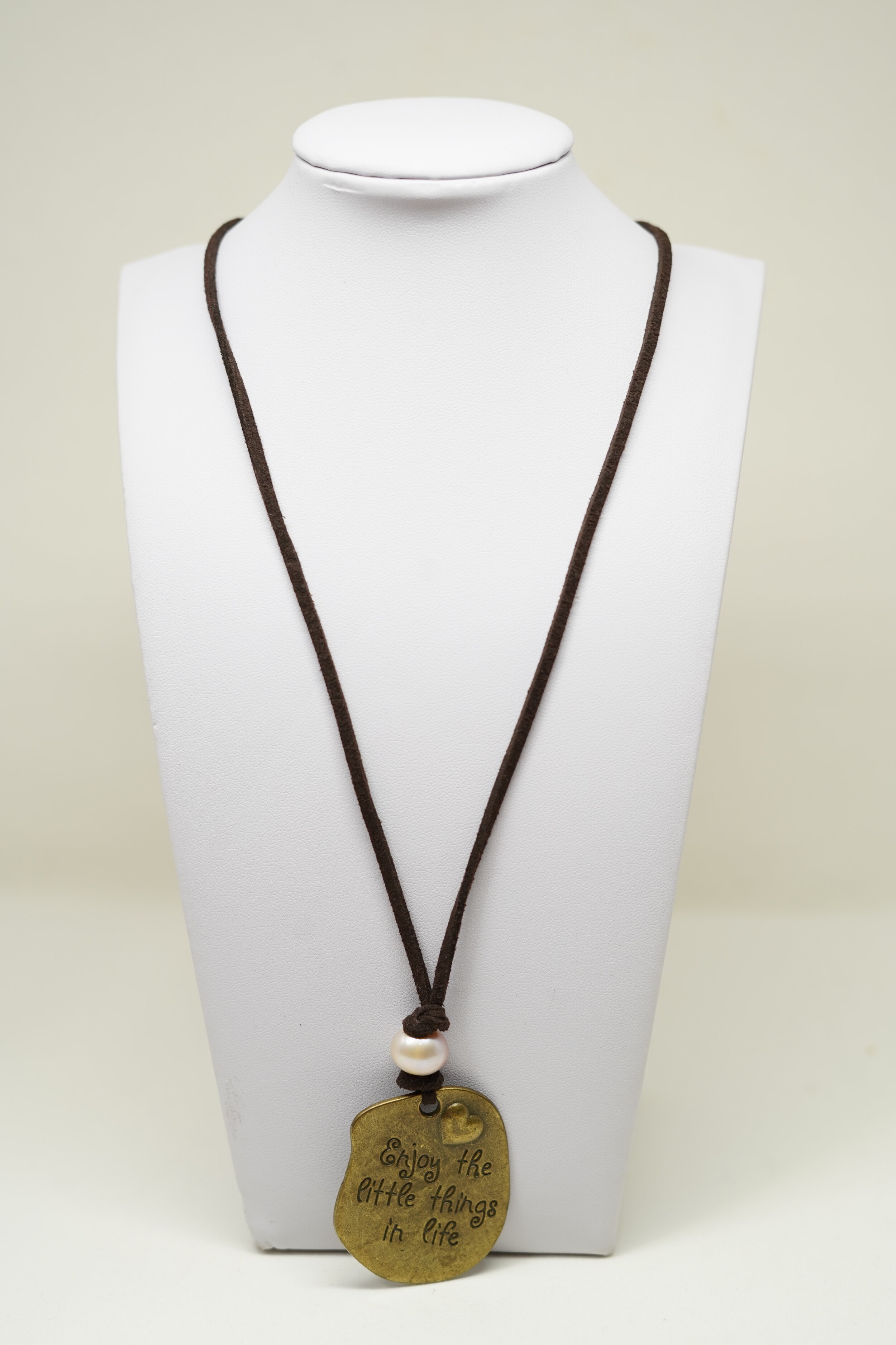 Brown Suede Necklace