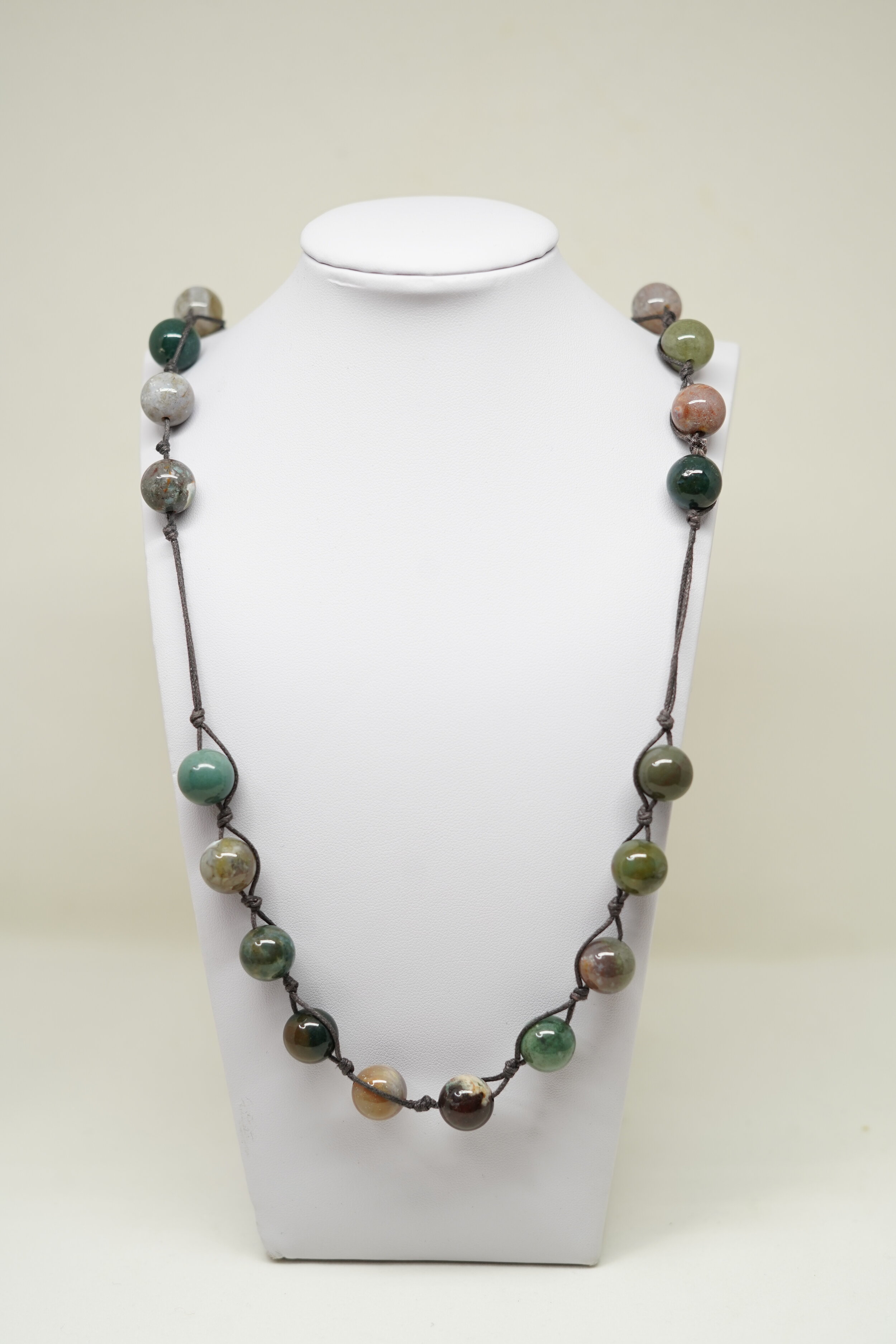 Natural Fancy Jasper Rosary Style Necklace