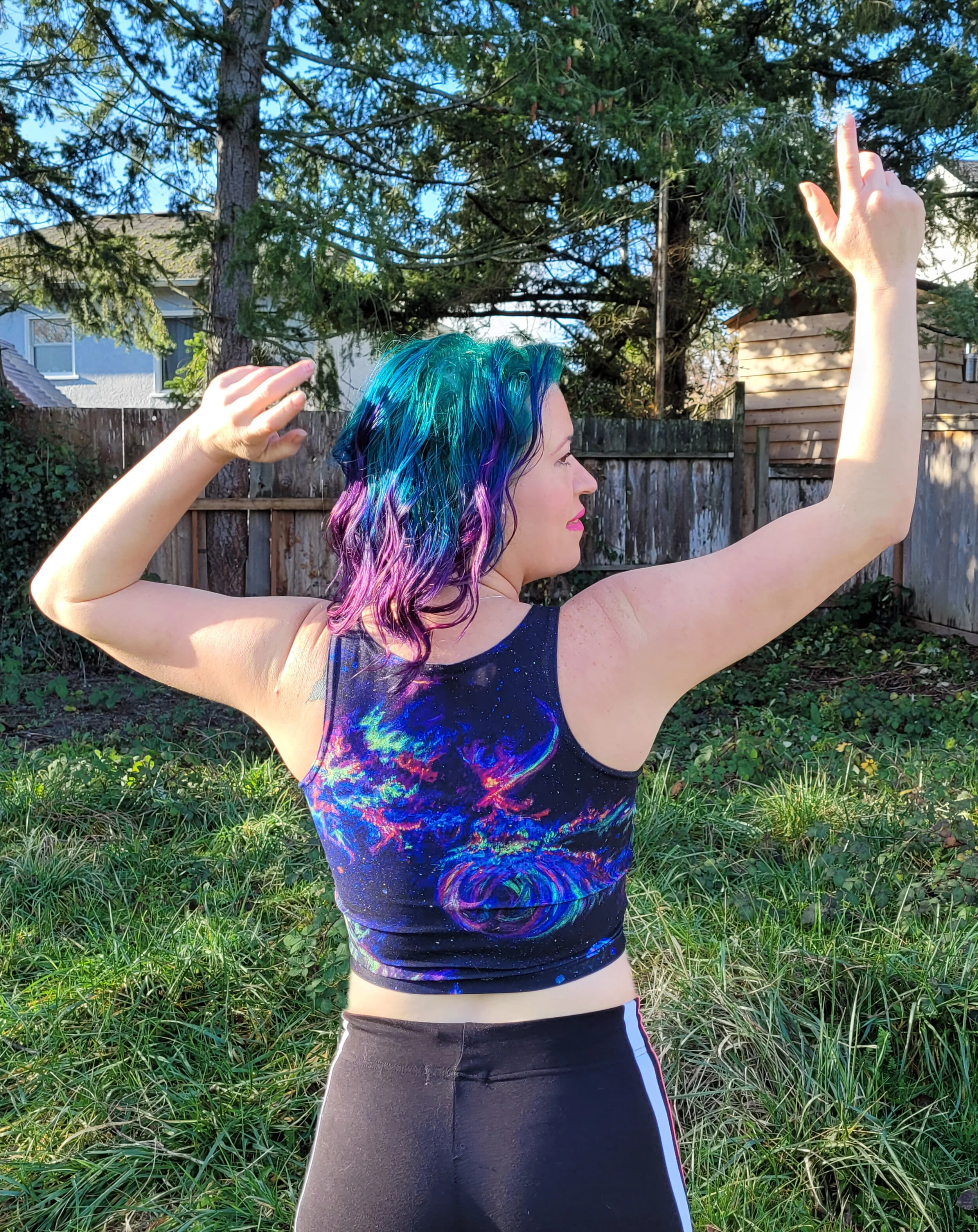 Space Crop Top